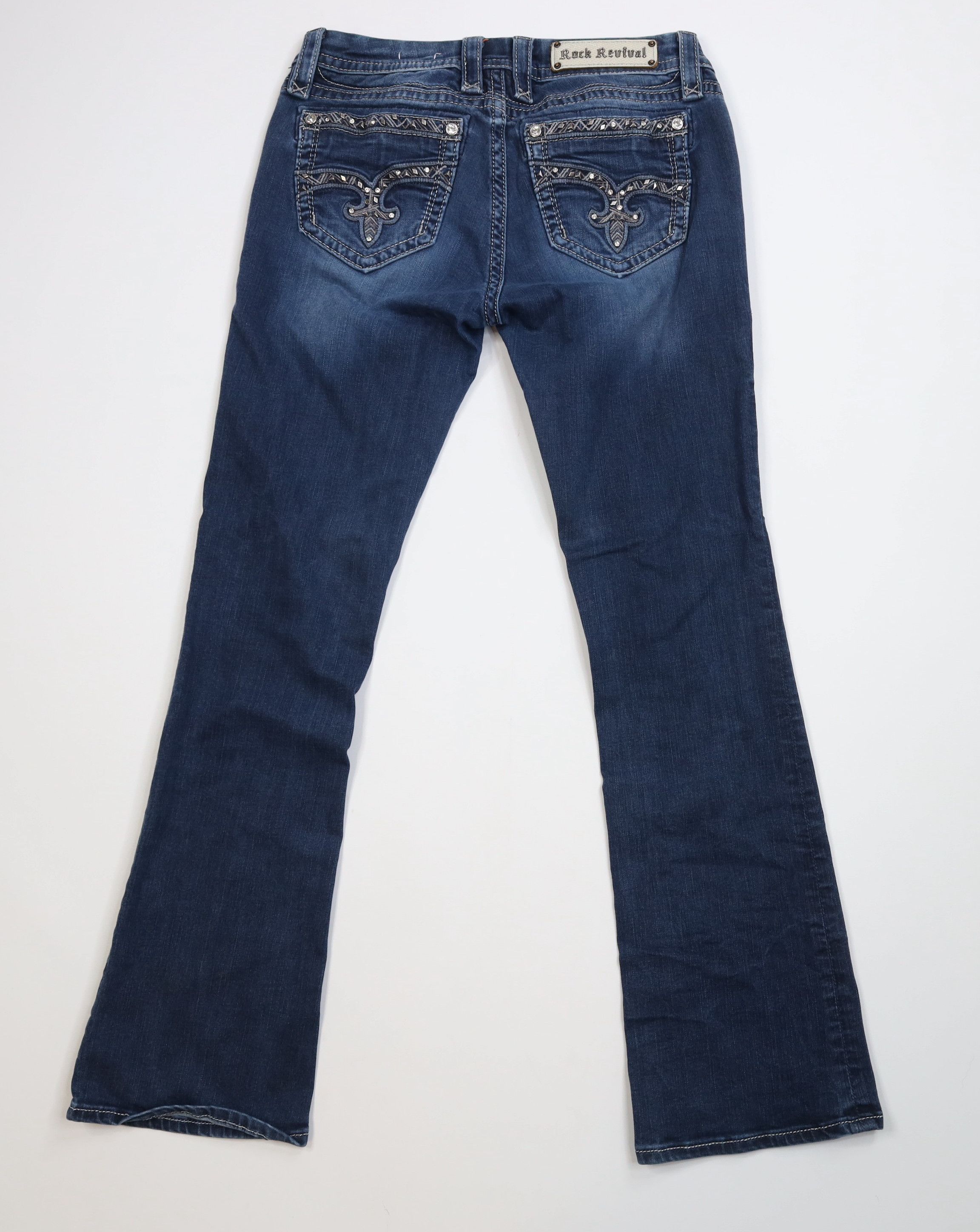 Rock Revival Rock Revival Stretch Jazlyn Bootcut Flared Denim Jeans Size 29" - 9 Thumbnail