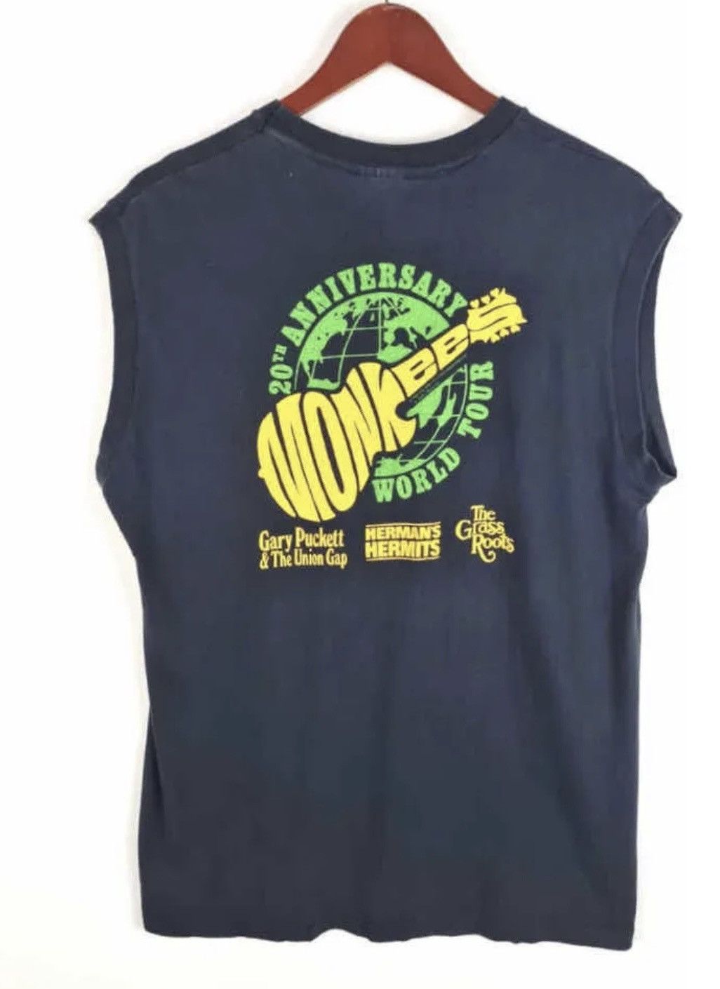 Vintage Hanes vintage monkees band 20th anniversary t shirt faded XL Size US XL / EU 56 / 4 - 7 Thumbnail