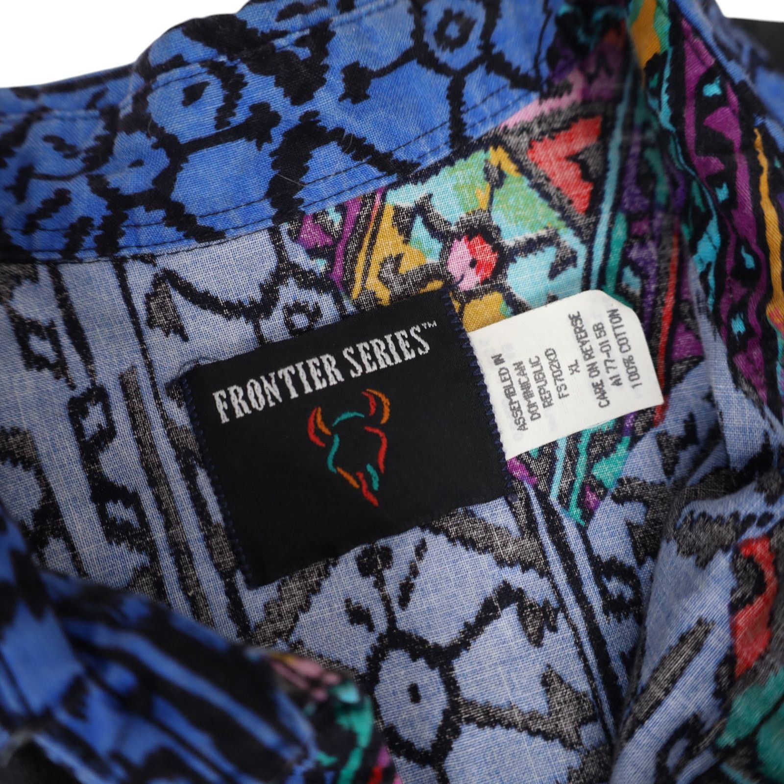 Vintage Vintage Frontier Series Crazy Vibrant Western Shirt Size US XL / EU 56 / 4 - 7 Thumbnail