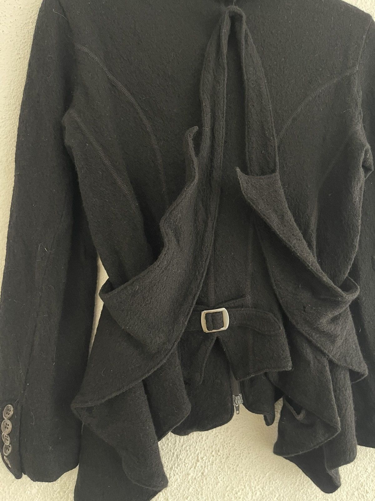 Y's Y’s Yohji Yamamoto Swallowtail Wool Full Zipper Avant Garde Size S / US 4 / IT 40 - 3 Thumbnail