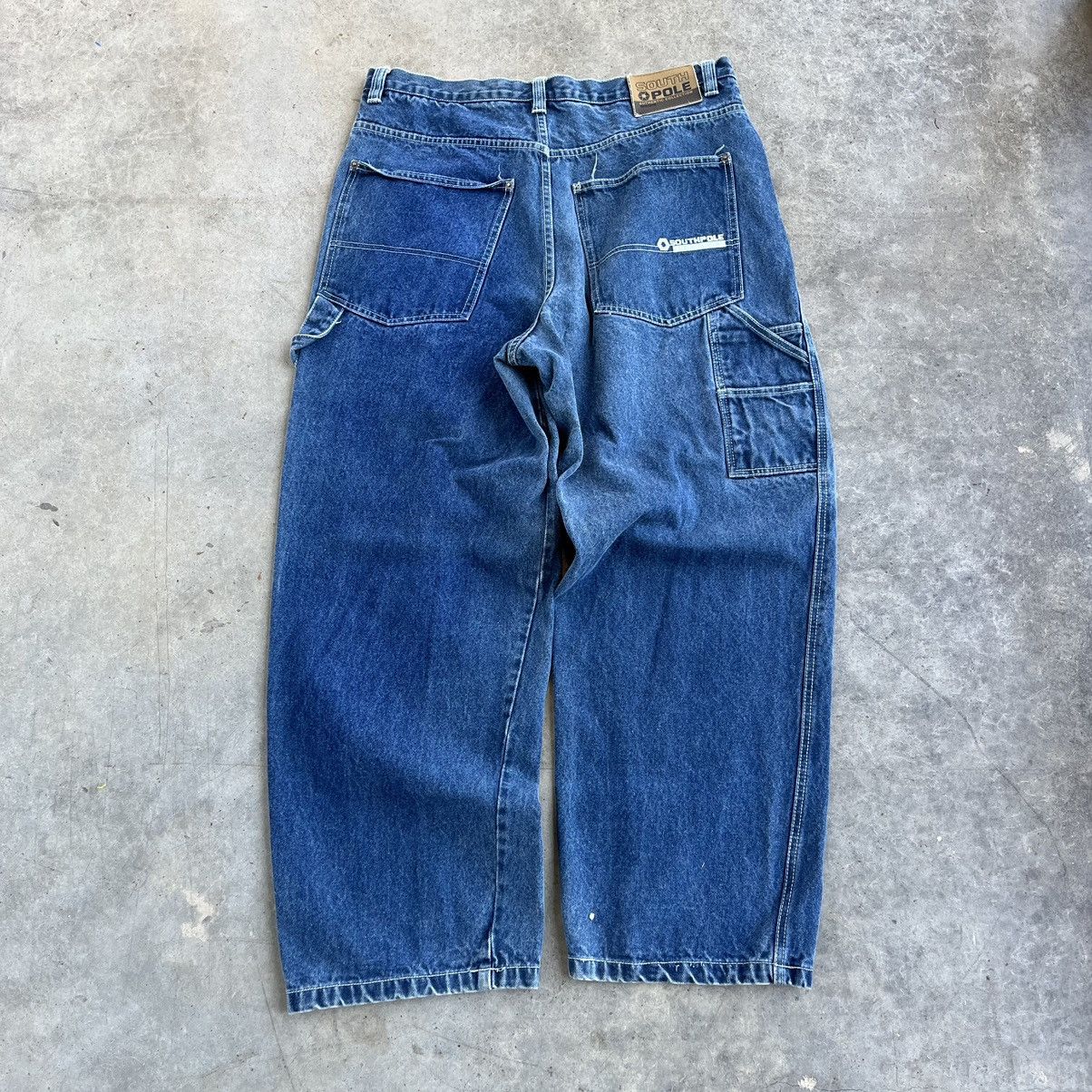 Southpole × Vintage Y2K SouthPole Baggy Carpenter Pants 40x32 Embroidered Size US 40 / EU 56 - 1 Thumbnail