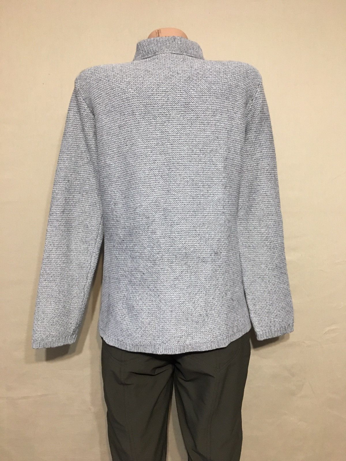 Inis Meain INIS MEAIN Grey Cotton Silk Knit Cardigan Sweater XL Size XL / US 12-14 / IT 48-50 - 7 Thumbnail