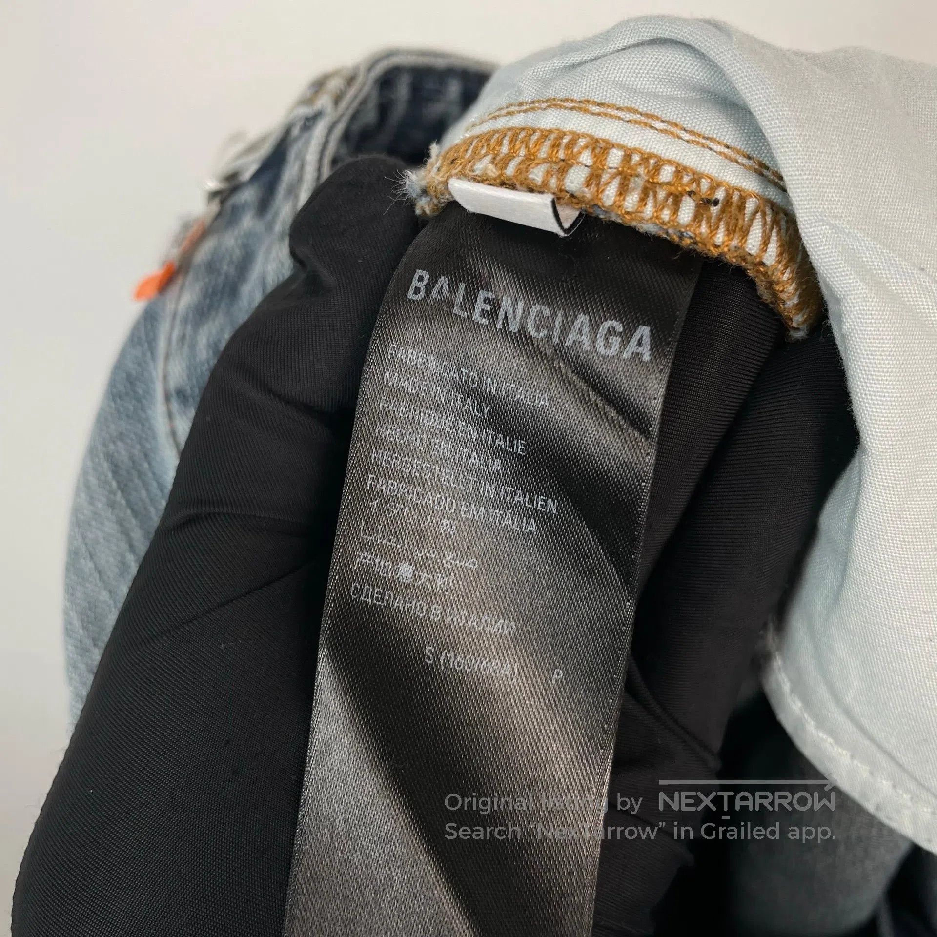 Balenciaga Balenciaga size S Dragon Patterned Drawcord Loose Denim Lo Size US 27 - 8 Thumbnail