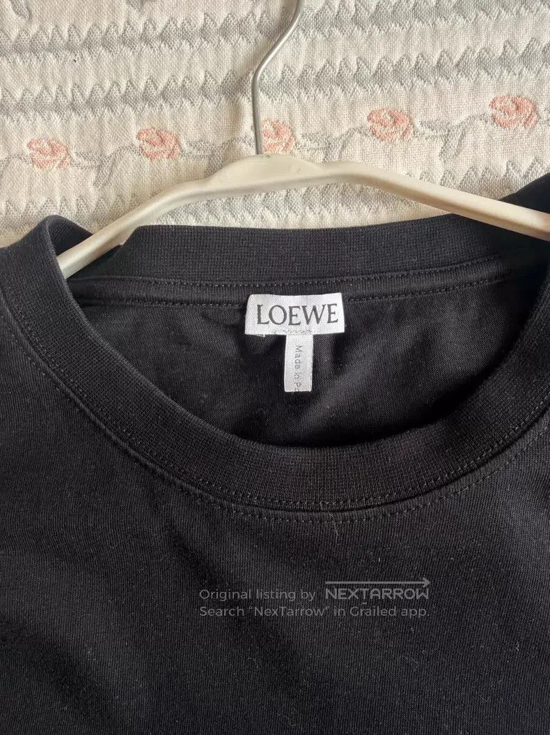 Loewe Loewe Black short-sleeve T-shirt with Anagram embroidery l Size S / US 4 / IT 40 - 2 Thumbnail