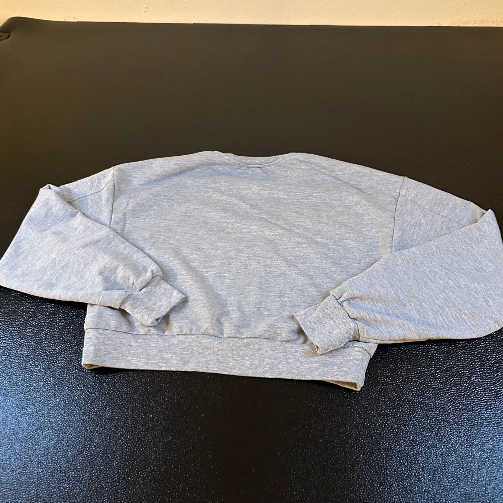 Zara Zara Sweatshirt Pullover Cropped Long Sleeve Gray Womens Small Casual Comfort Knit Cotton Blend Crew Neck Pullover Women Size S / US 4 / IT 40 - 4 Thumbnail