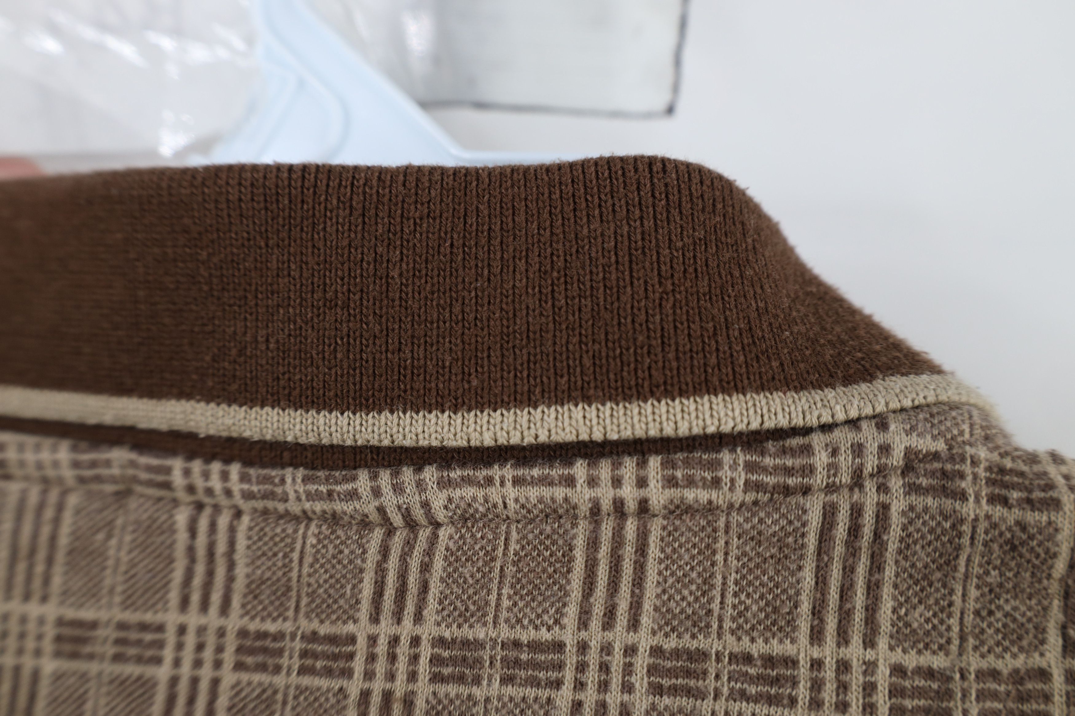 Vintage Vintage 90s Streetwear Knit Collared Golf Polo Shirt Brown Size US L / EU 52-54 / 3 - 7 Thumbnail