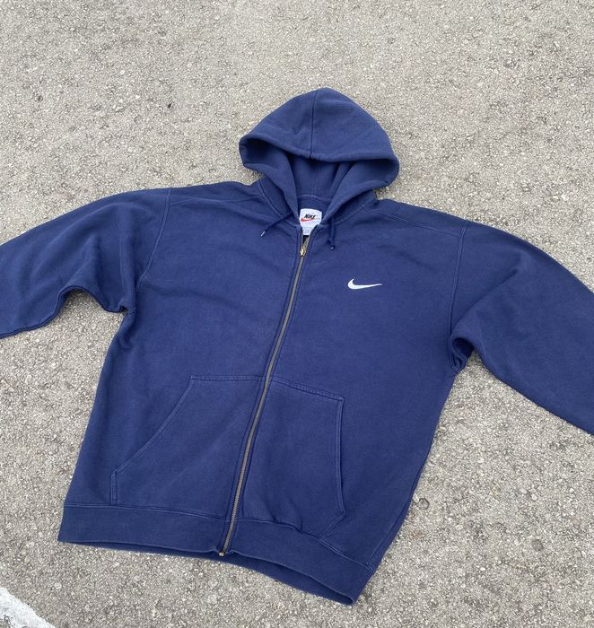 Nike Nike Stussy Custom Vintage Oversized Zip Hoodie Rare Hype L | Grailed