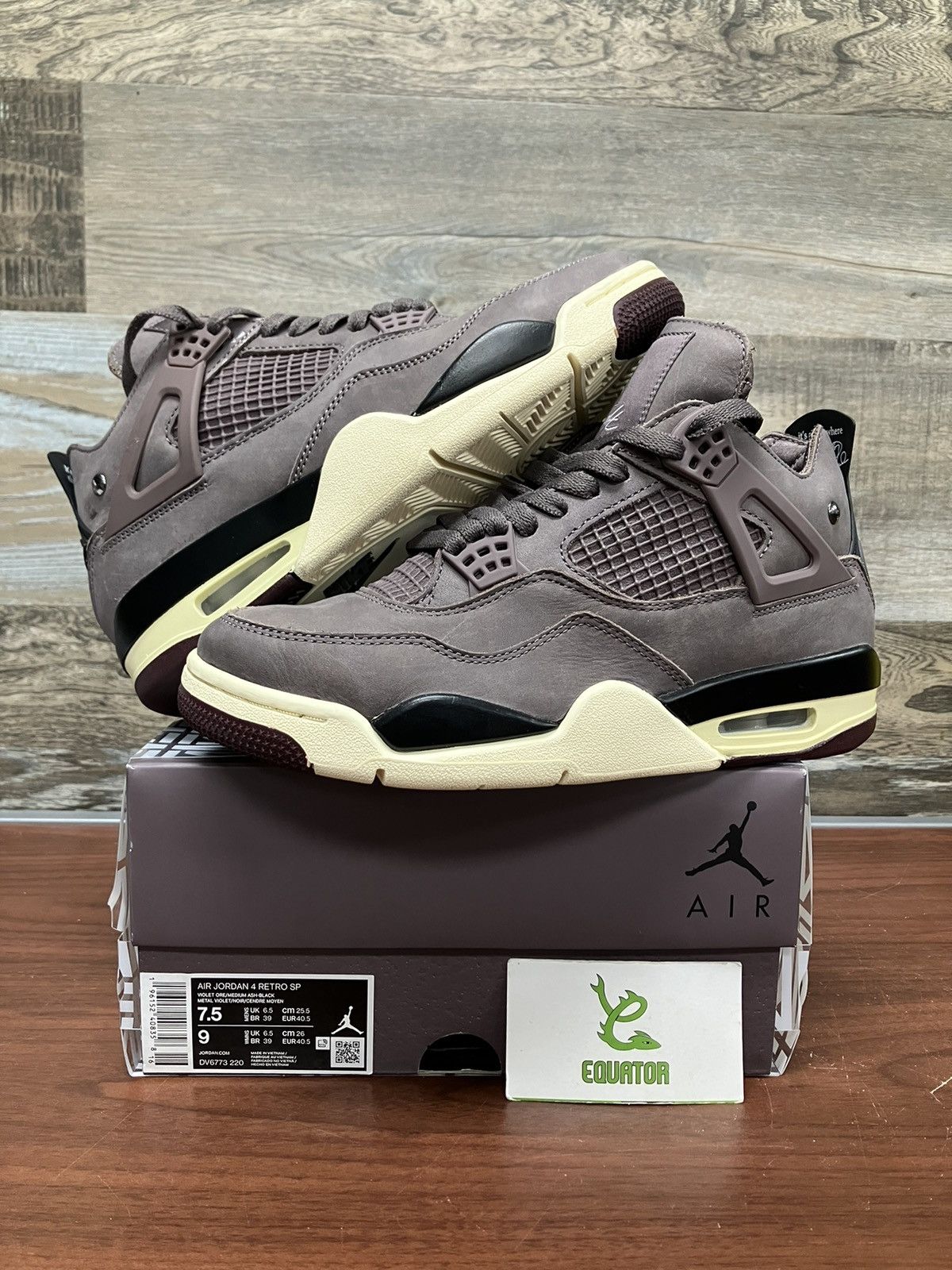 A Ma Maniere Jordan Brand Jordan 4 Retro SP A Ma Maniere Violet Ore Size 7.5 Grailed