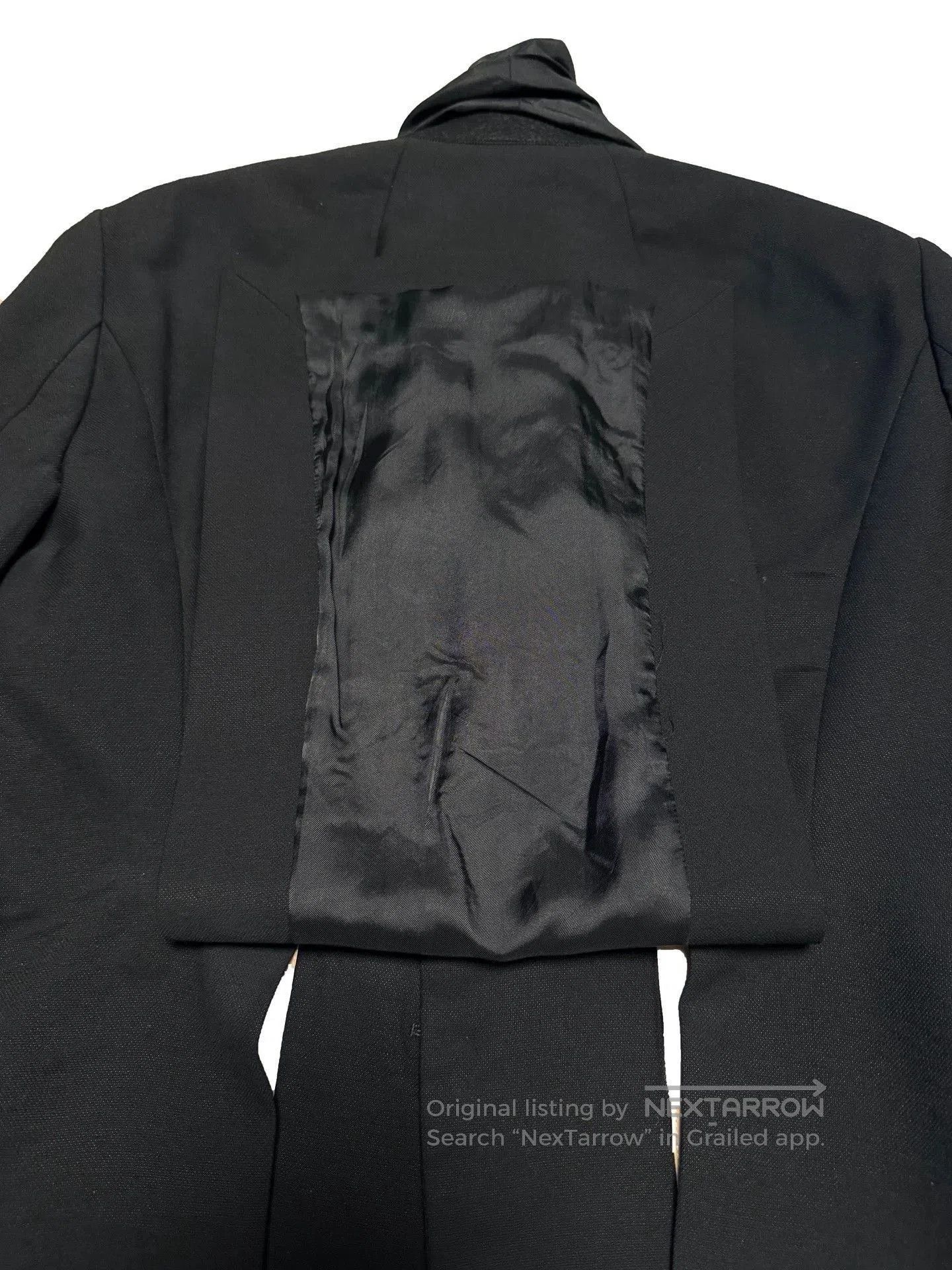 Rick Owens Black Blazer with Draped Collar. Size US M / EU 48-50 / 2 - 6 Thumbnail