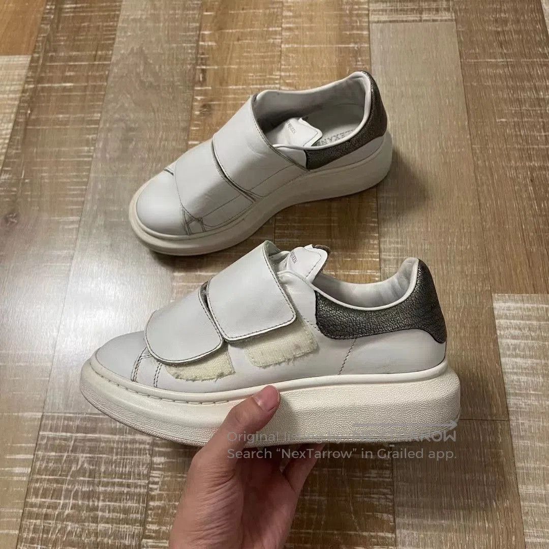 McQ Alexander McQueen McQ Velcro White Sneakers. Size US 4.5 / IT 34.5 - 3 Thumbnail