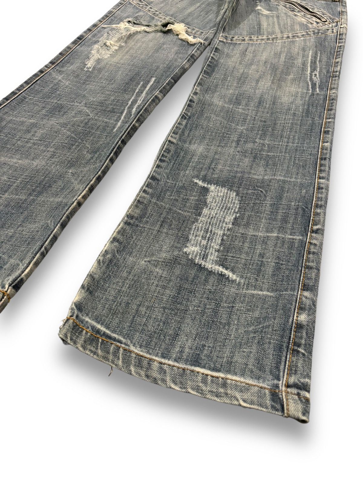 Diesel Vintage Hod-Way Industry Cracked Wash Loose Distressed Jeans Size US 30 / EU 46 - 11 Thumbnail