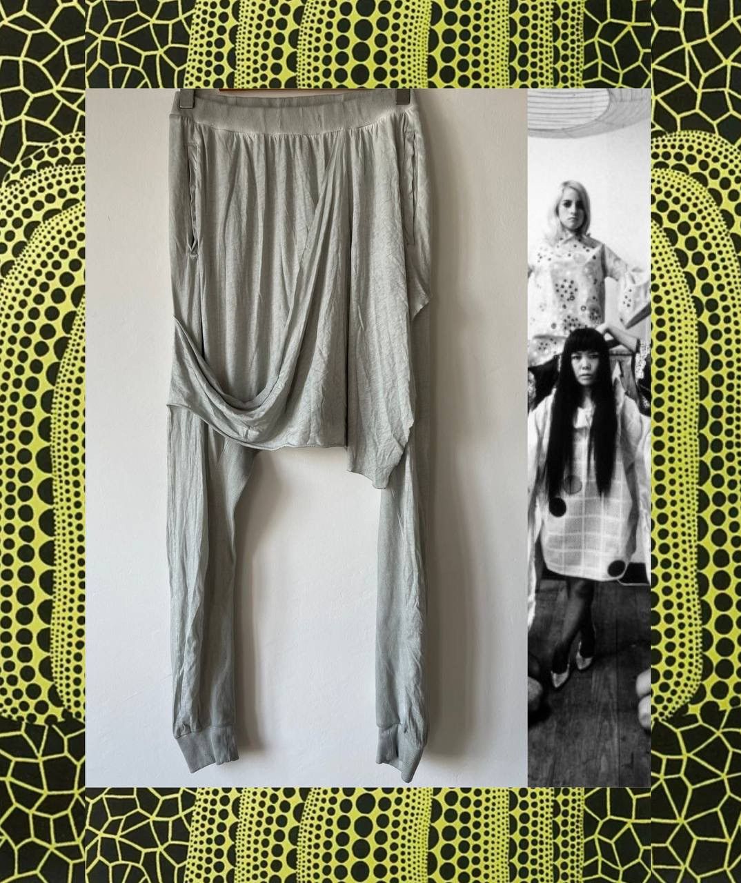 Army Of Me draped dropped crotch cotton pants