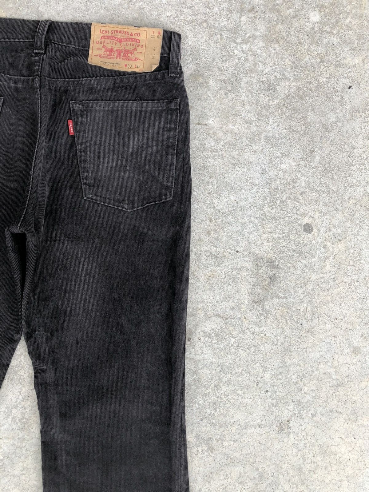 If Six Was Nine Levis 517 Flared Jeans Corduroy Distressed Size US 29 - 10 Thumbnail