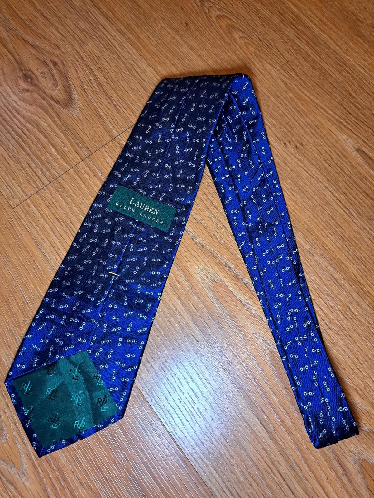 Polo Ralph Lauren Ralph Lauren Tie Mens Silk Blue Abstract USA Necktie Size ONE SIZE - 7 Thumbnail