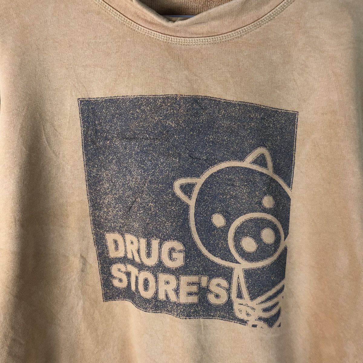Japanese Brand Drug Stores pig Brown Sweatshirt #7423 Size US XL / EU 56 / 4 - 10 Thumbnail