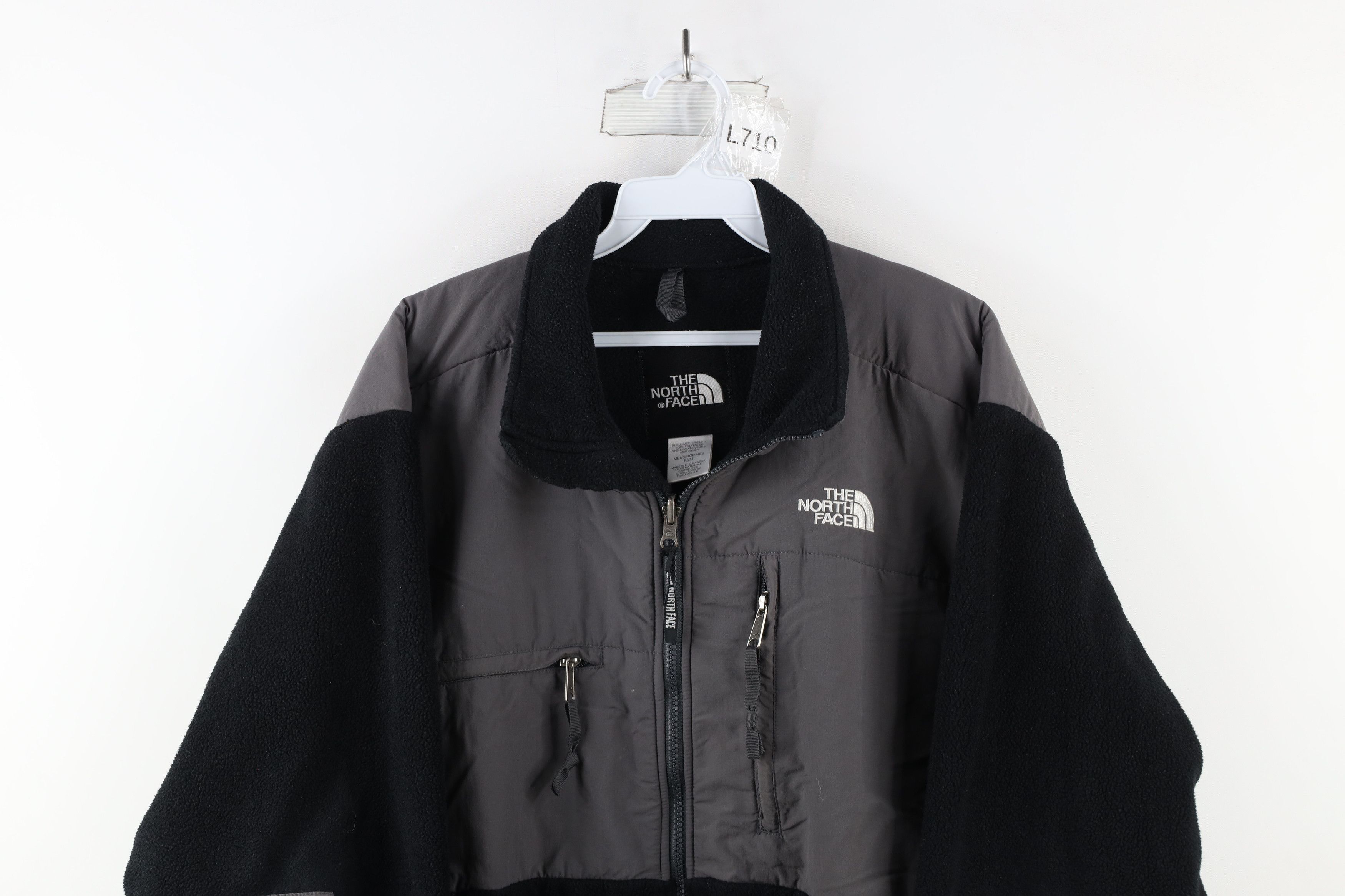 The North Face × Vintage Vintage 90s The North Face Denali Fleece Jacket Black Gray Size US M / EU 48-50 / 2 - 2 Thumbnail