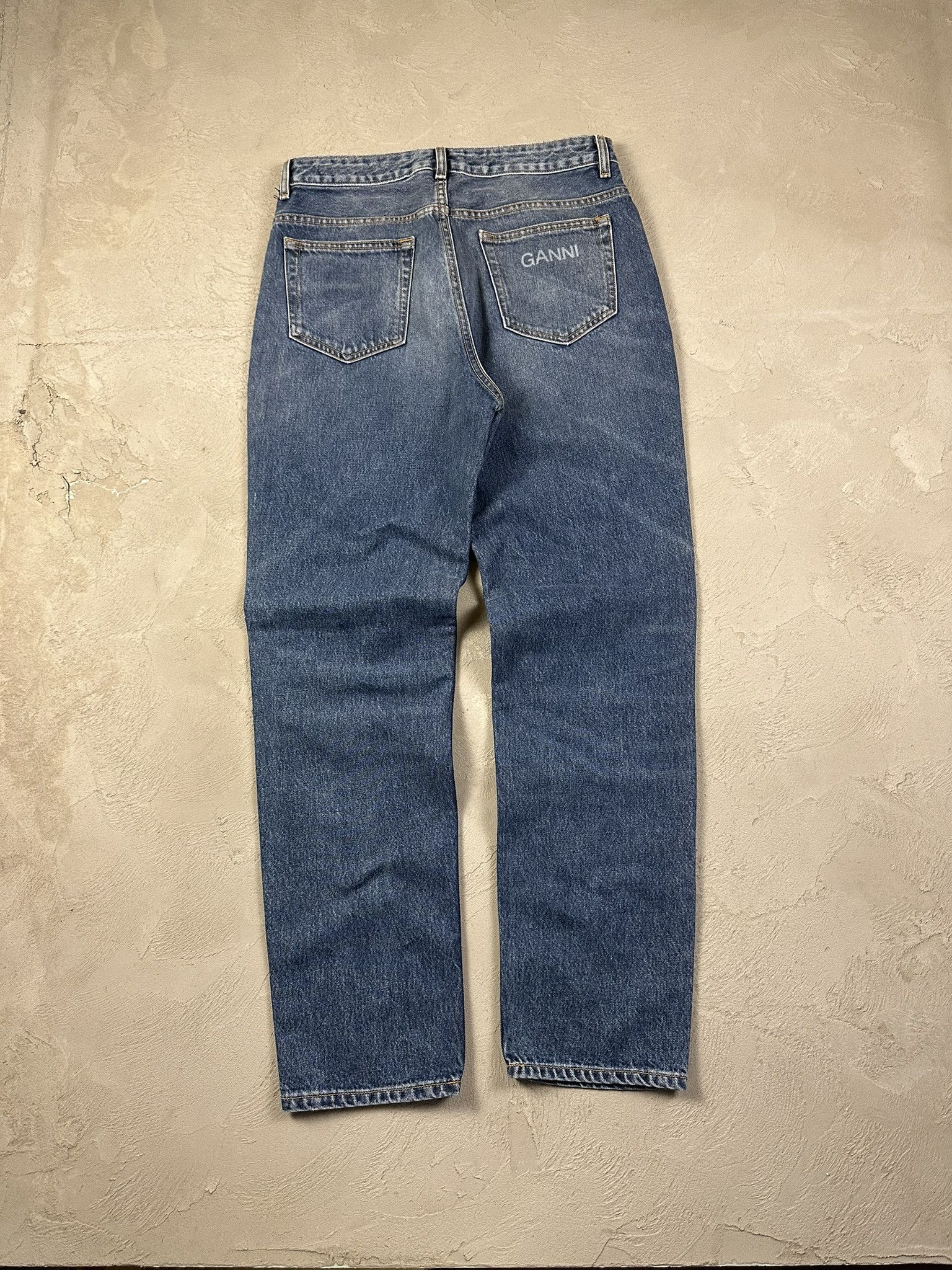 Other Ganni Oversized Denim Faded Pants Size US 31 - 2 Thumbnail