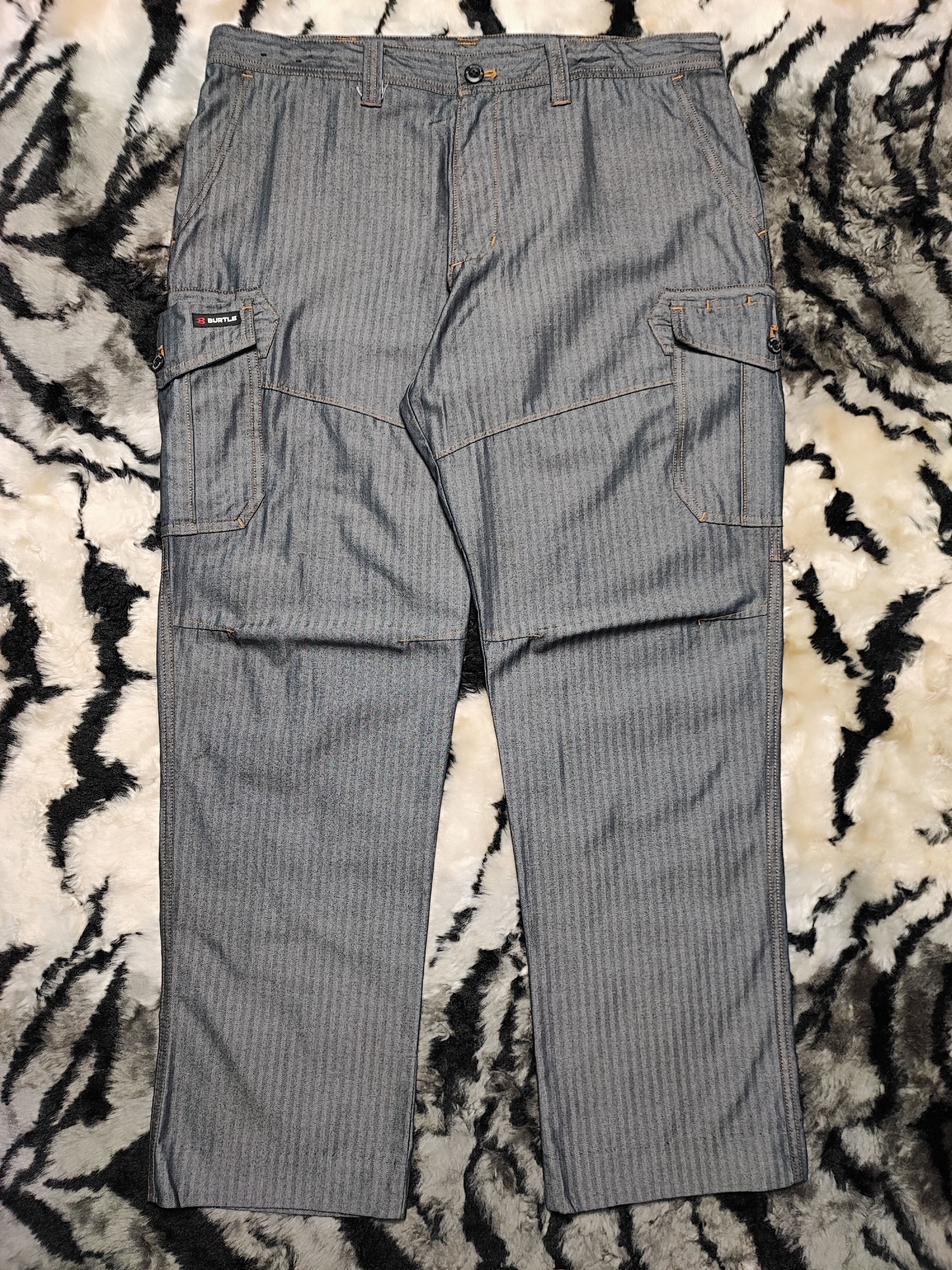 Japanese Brand Workwear Cargo Pants Hickory Japan by Burtle Size US 30 / EU 46 - 2 Thumbnail