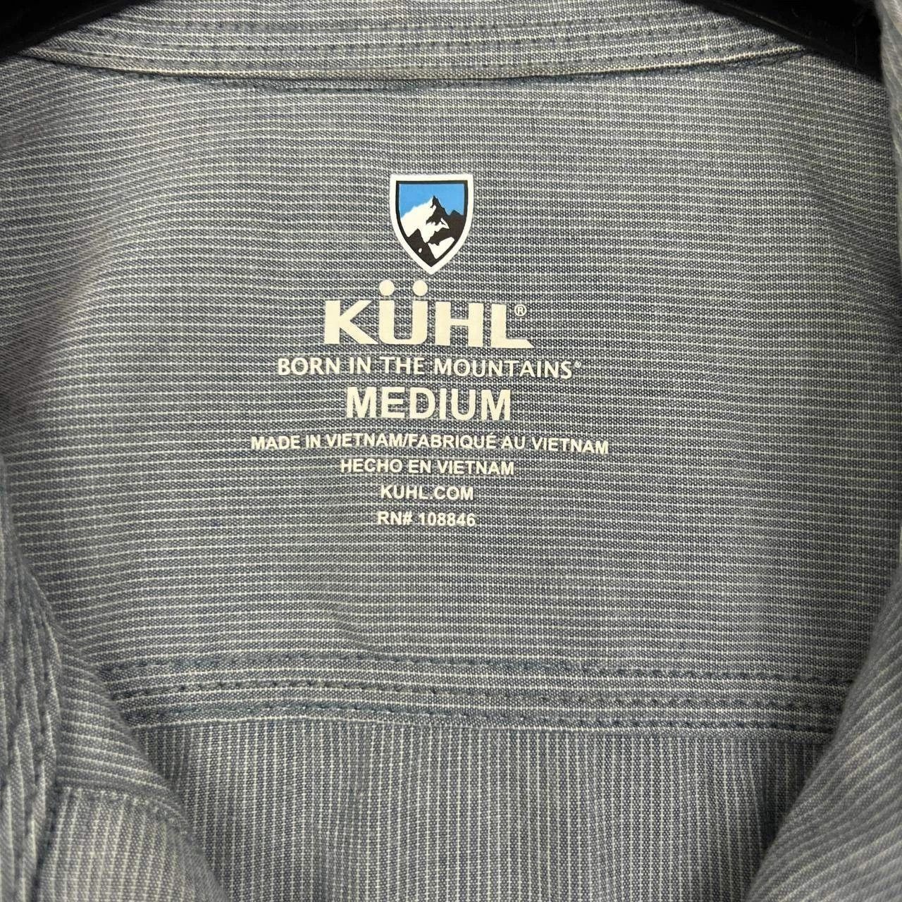 Kuhl Kuhl Button Up Shirt Men Blue Striped Long Sleeve Collared M Size US M / EU 48-50 / 2 - 2 Thumbnail