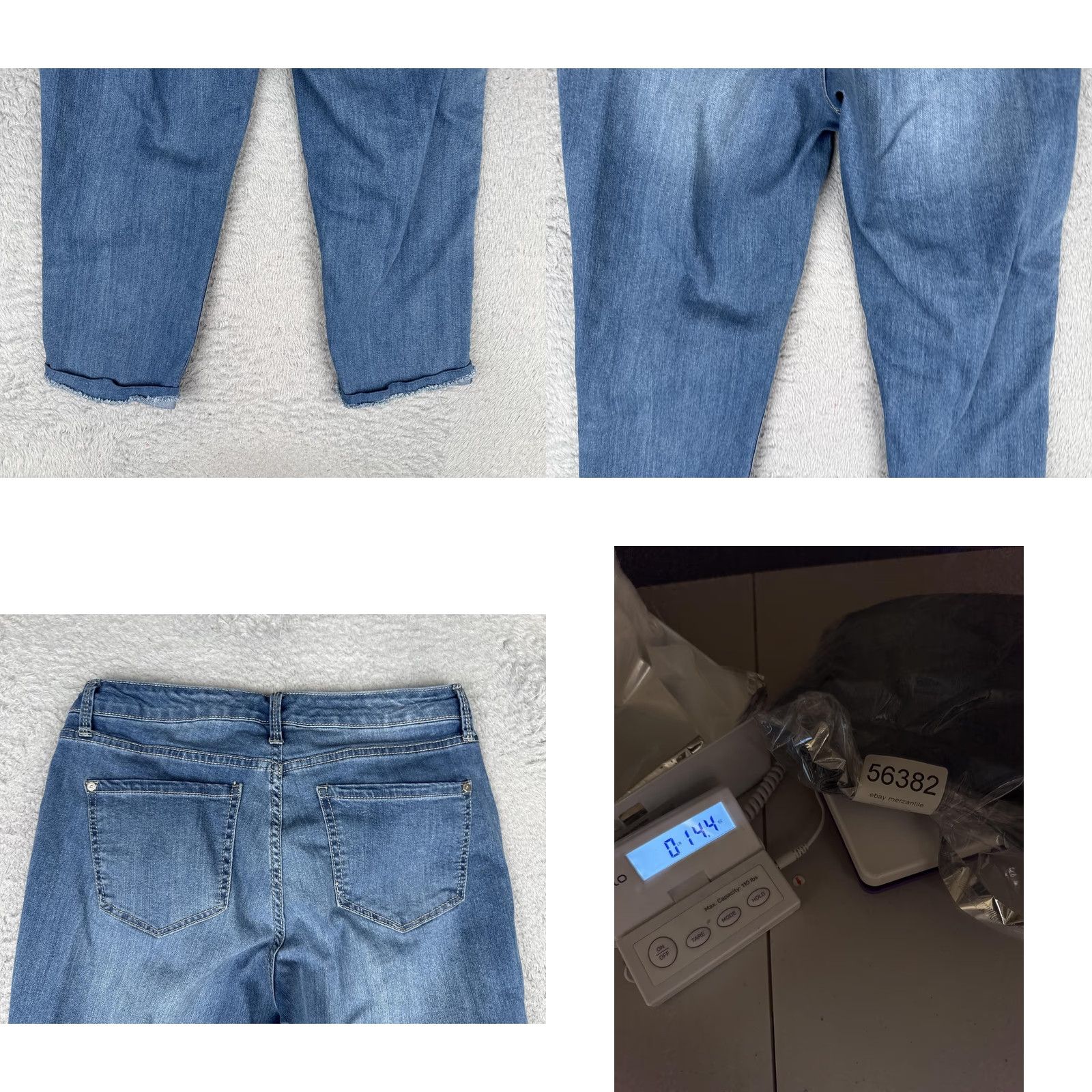 Nine West Nine West Chrystie Capri Jeans Womens 6 Blue Denim Mid Rise 5-Pocket Stretch Capris Size 28" / US 6 / IT 42 - 10 Thumbnail