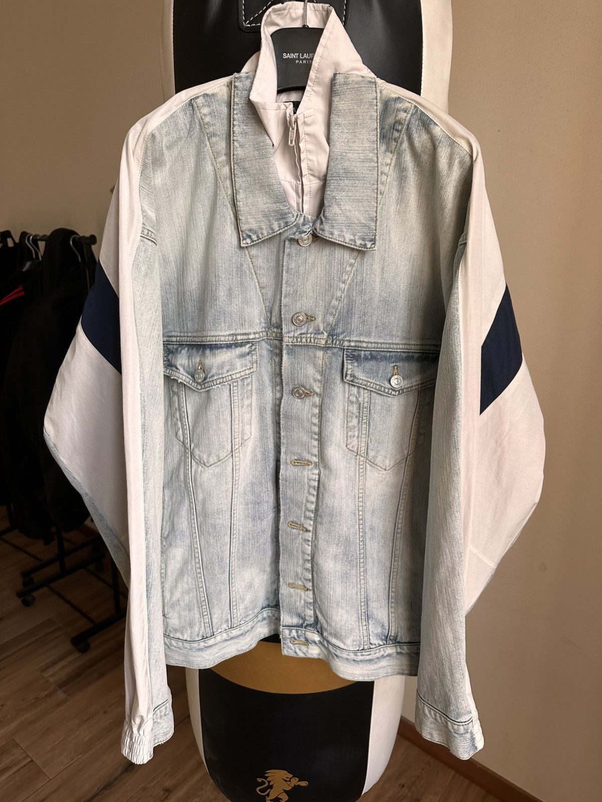 Balenciaga FW24 Denim Tracksuit jacket Size US L / EU 52-54 / 3 - 4 Thumbnail
