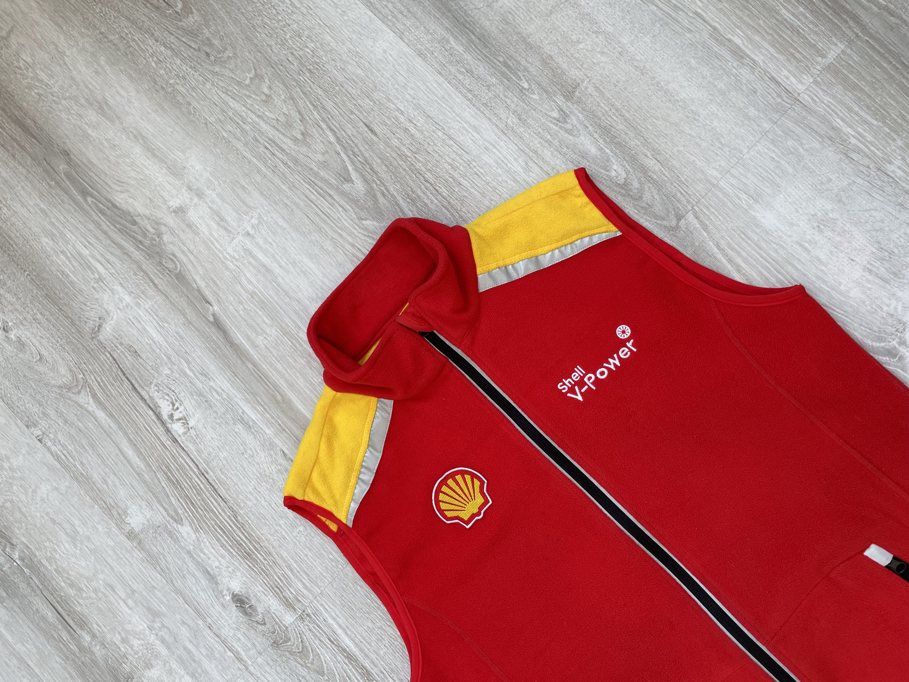 Vintage Vintage Shell V-Power Racing Fleece Vest Size US S / EU 44-46 / 1 - 3 Thumbnail