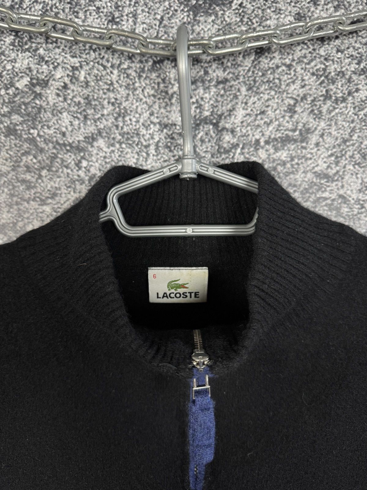 Lacoste Men’s Lacoste Wool Sweater 1/4 Zip Pullover Black Size 6 Size US XL / EU 56 / 4 - 7 Thumbnail