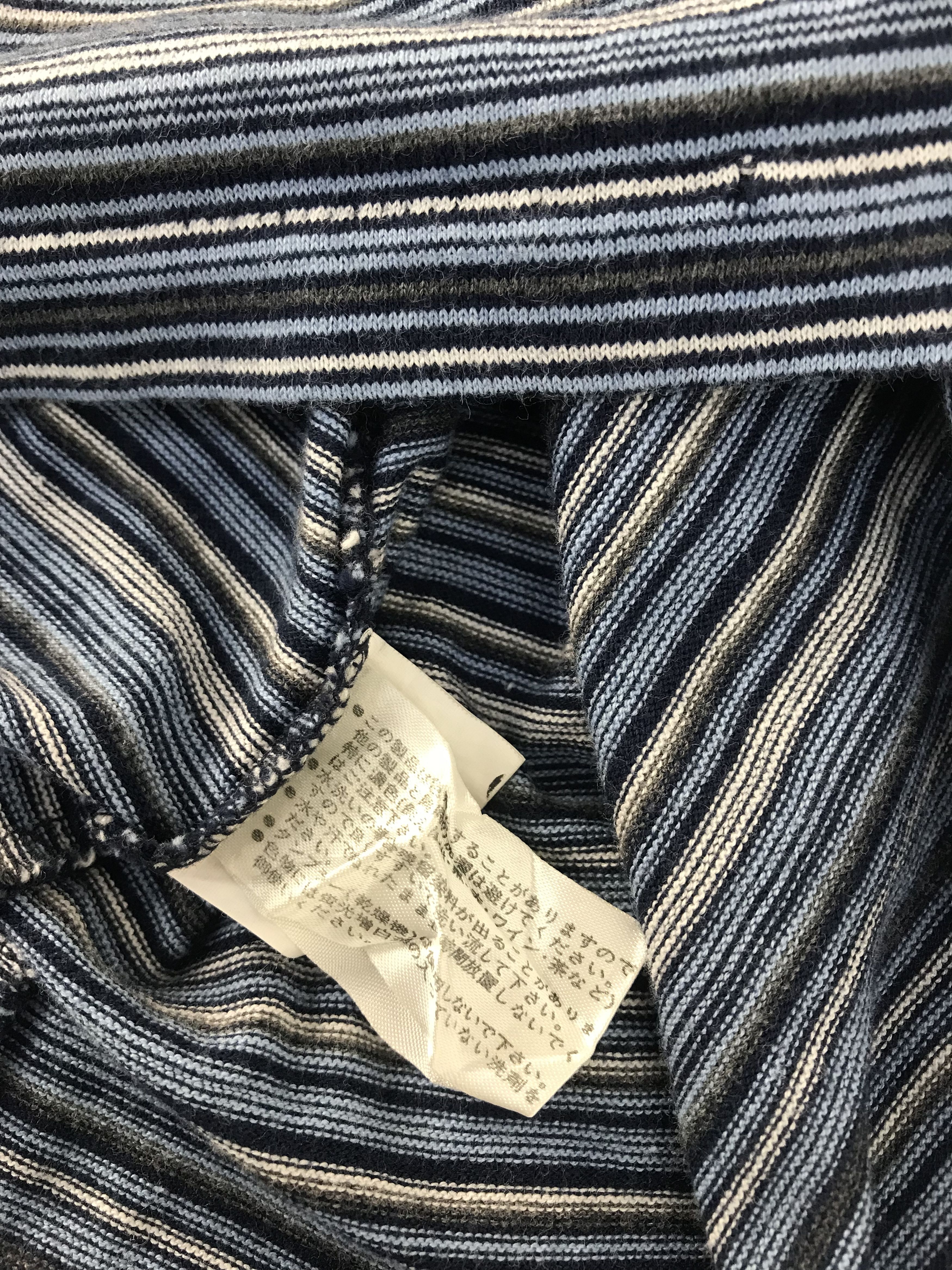 Issey Miyake IM Product Issey Miyake Striped Polo Tee Size US M / EU 48-50 / 2 - 6 Thumbnail