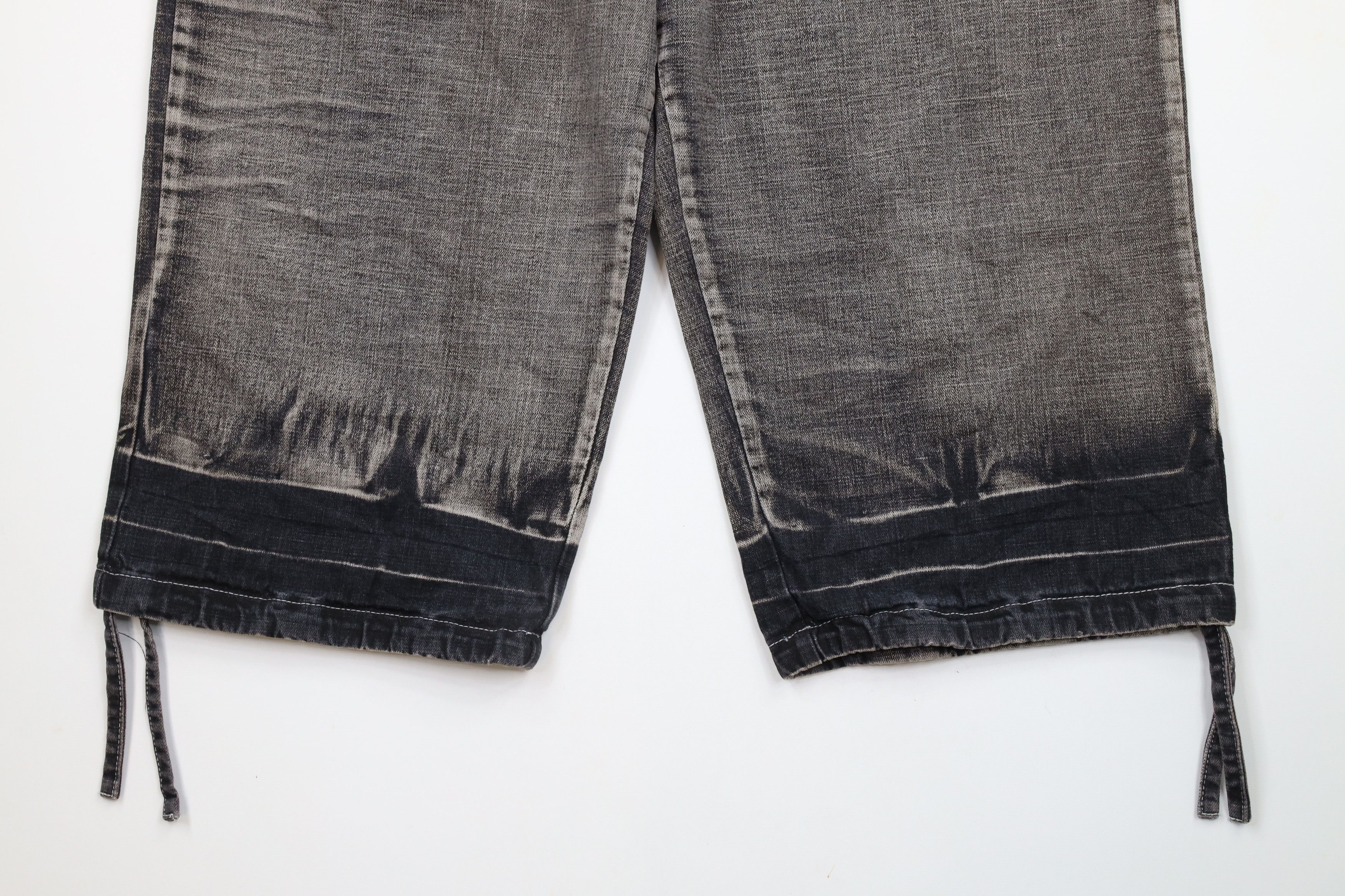 Vintage Vintage Y2K Streetwear Tie Cuff Capris Denim Jeans Shorts Size US 42 / EU 58 - 4 Thumbnail