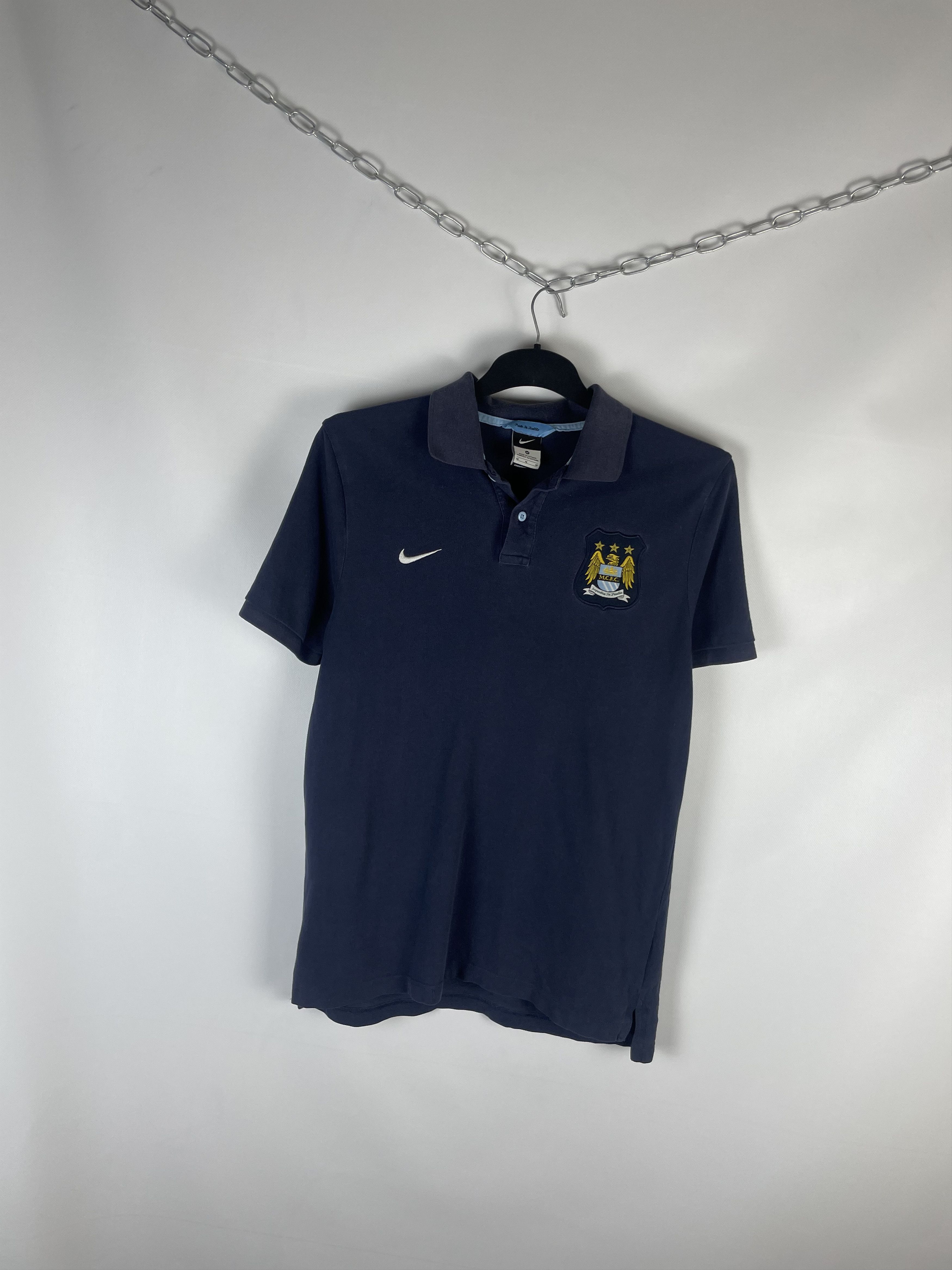 Nike Vintage Nike Manchester City Polo Shirt Football Soccer Size US M / EU 48-50 / 2 - 2 Thumbnail