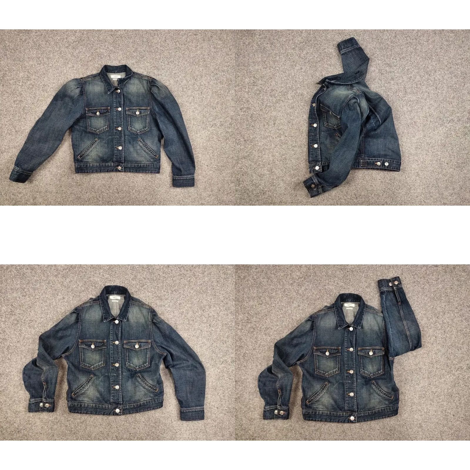 Vintage Isabel Marant Étoile Bolinea Denim Jacket Women's 38 Blue Cotton Puff Sleeve Mid-Length Vintage No N/A Size XS / US 0-2 / IT 36-38 - 9 Thumbnail