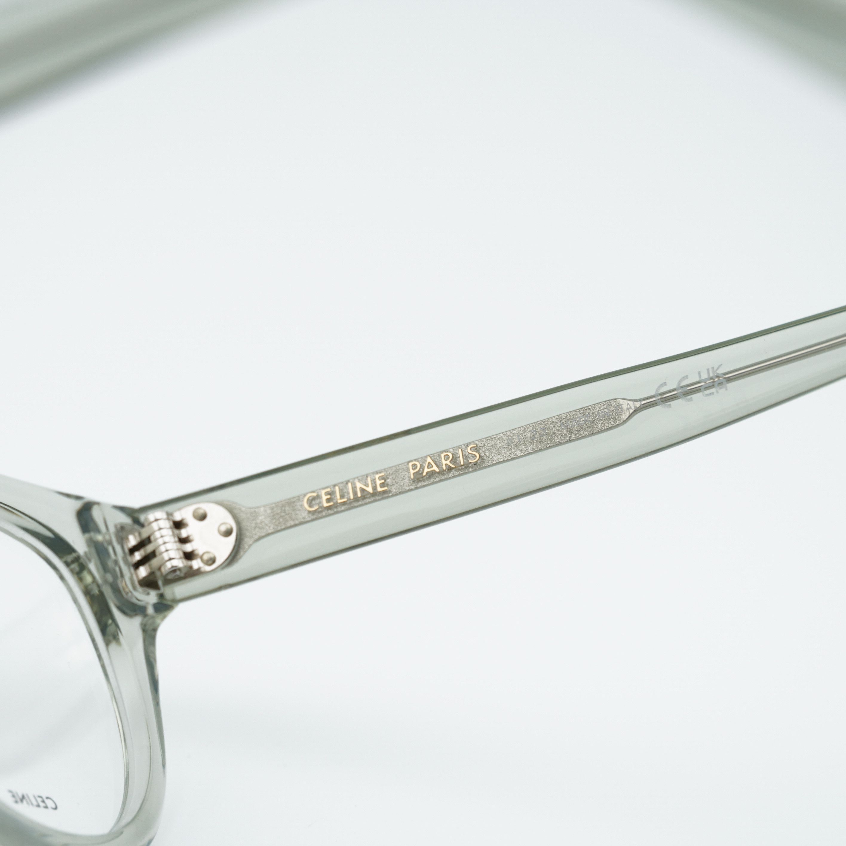 Celine Celine CL50109I 093 Eyeglasses Teal 51mm Square Frame Size ONE SIZE - 9 Thumbnail