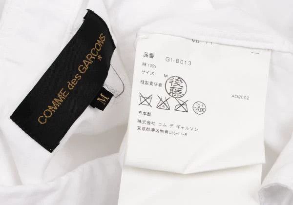 Comme des Garcons Comme Des Garcons White Vintage Cutout Bow Shirt Size M / US 6-8 / IT 42-44 - 9 Thumbnail