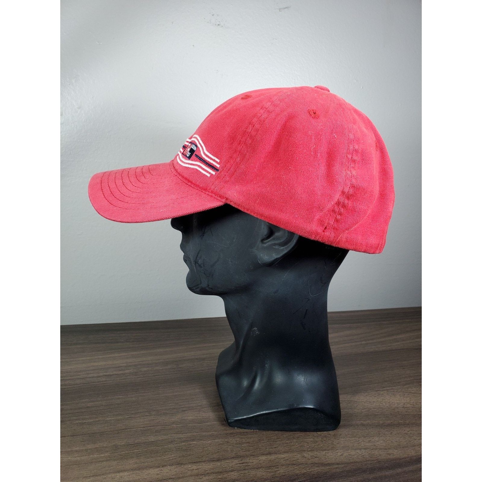 Tommy Hilfiger × Vintage Tommy Hilfiger Red Hat Cap TH Denim One Size Surf Athletics Size ONE SIZE - 5 Thumbnail