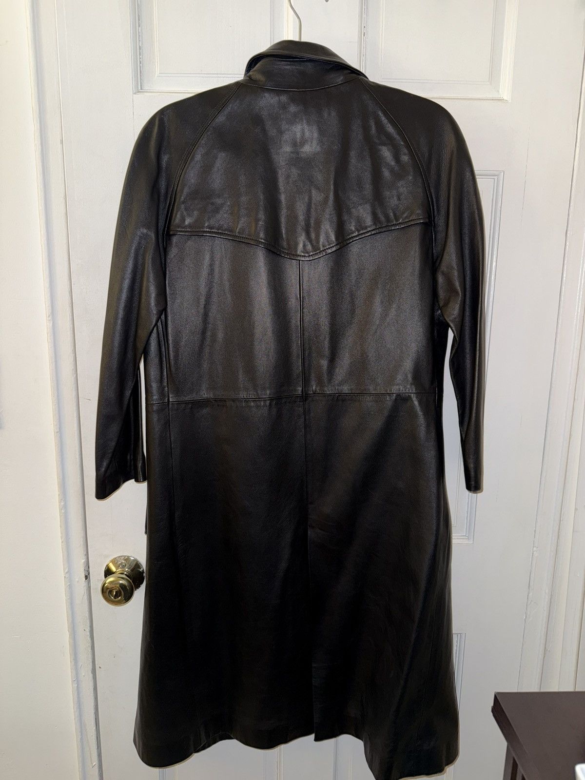 Balmain Leather trench coat Size S / US 4 / IT 40 - 2 Thumbnail