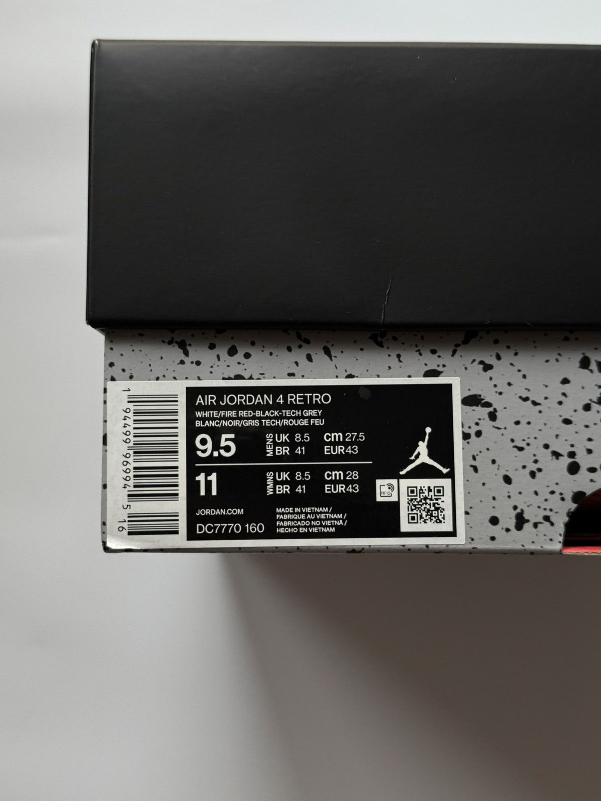 Jordan Brand Air Jordan IV Fire Red 2020 Size US 9.5 / EU 42-43 - 9 Thumbnail