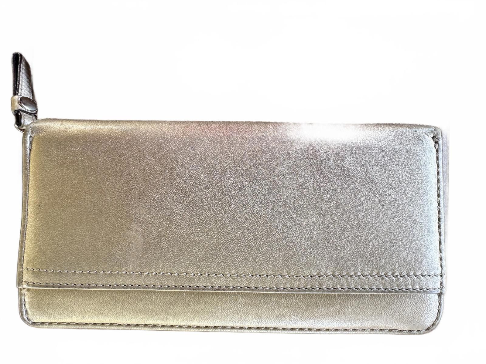 Coach Coach Metalic Gold Leather Zip-Around Wallet Size ONE SIZE - 2 Thumbnail