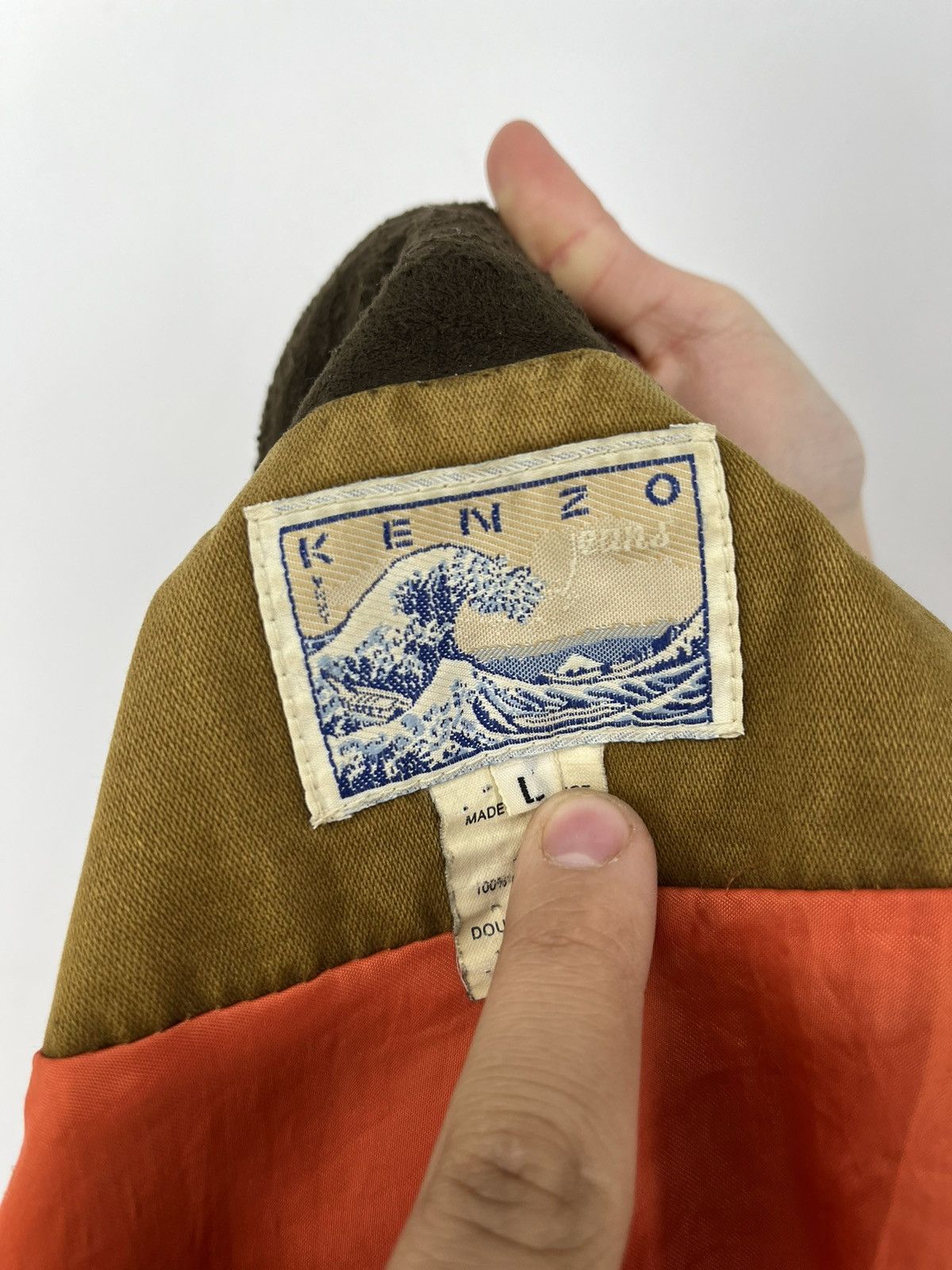 Japanese Brand × Kenzo × Vintage Vintage 1990s KENZO JEANS Women's Jacket Made In France Size L / US 10 / IT 46 - 10 Thumbnail
