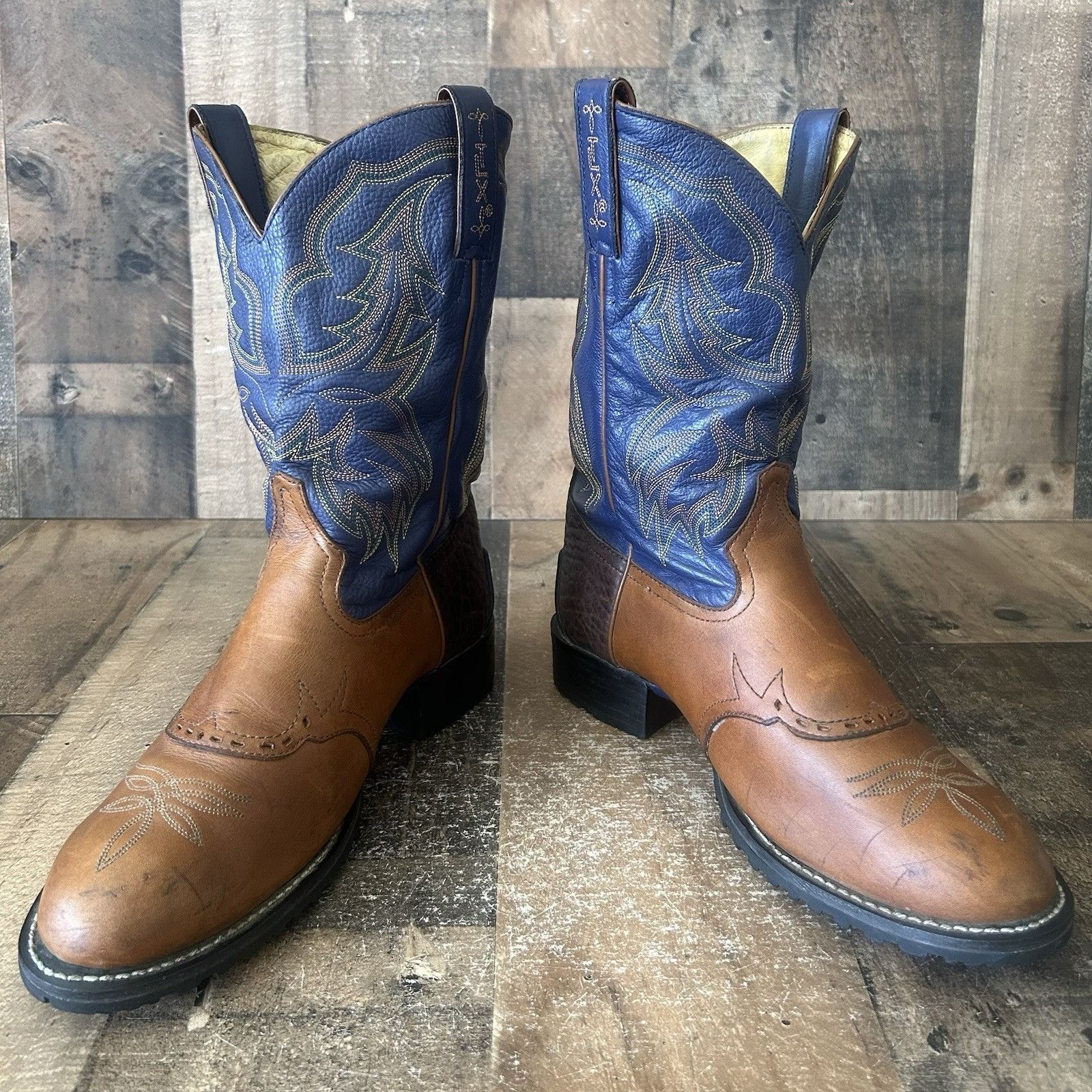 Tony Lama Tony Lama XT5001 Round Toe TLX Cowboy Boots Mens 9.5 EE Size US 9.5 / EU 42-43 - 12 Thumbnail