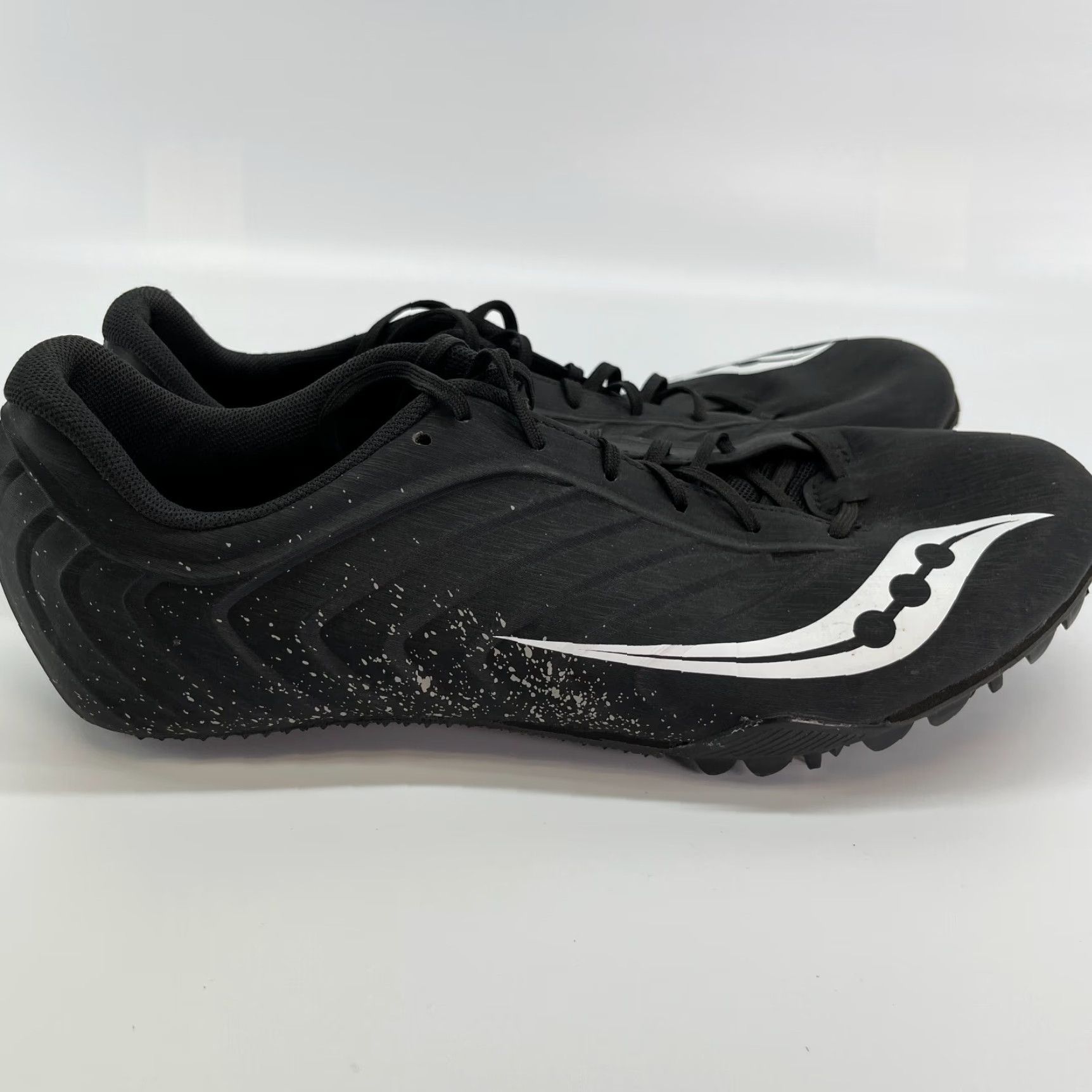 Saucony Saucony Spitfire 5 Sprinting Spike Black White S29055-3 Size 10.5 Men Spike Athletic Shoes Size US 11 / EU 44 - 3 Thumbnail