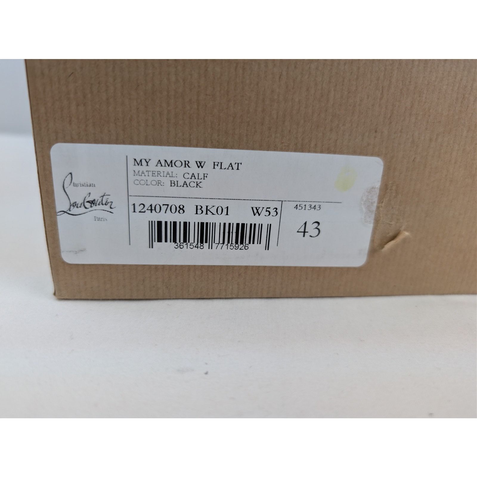 Christian Louboutin o1rshd1 My Amor W Flat Shoe Boots in Black Size US 10 / EU 43 - 24 Thumbnail