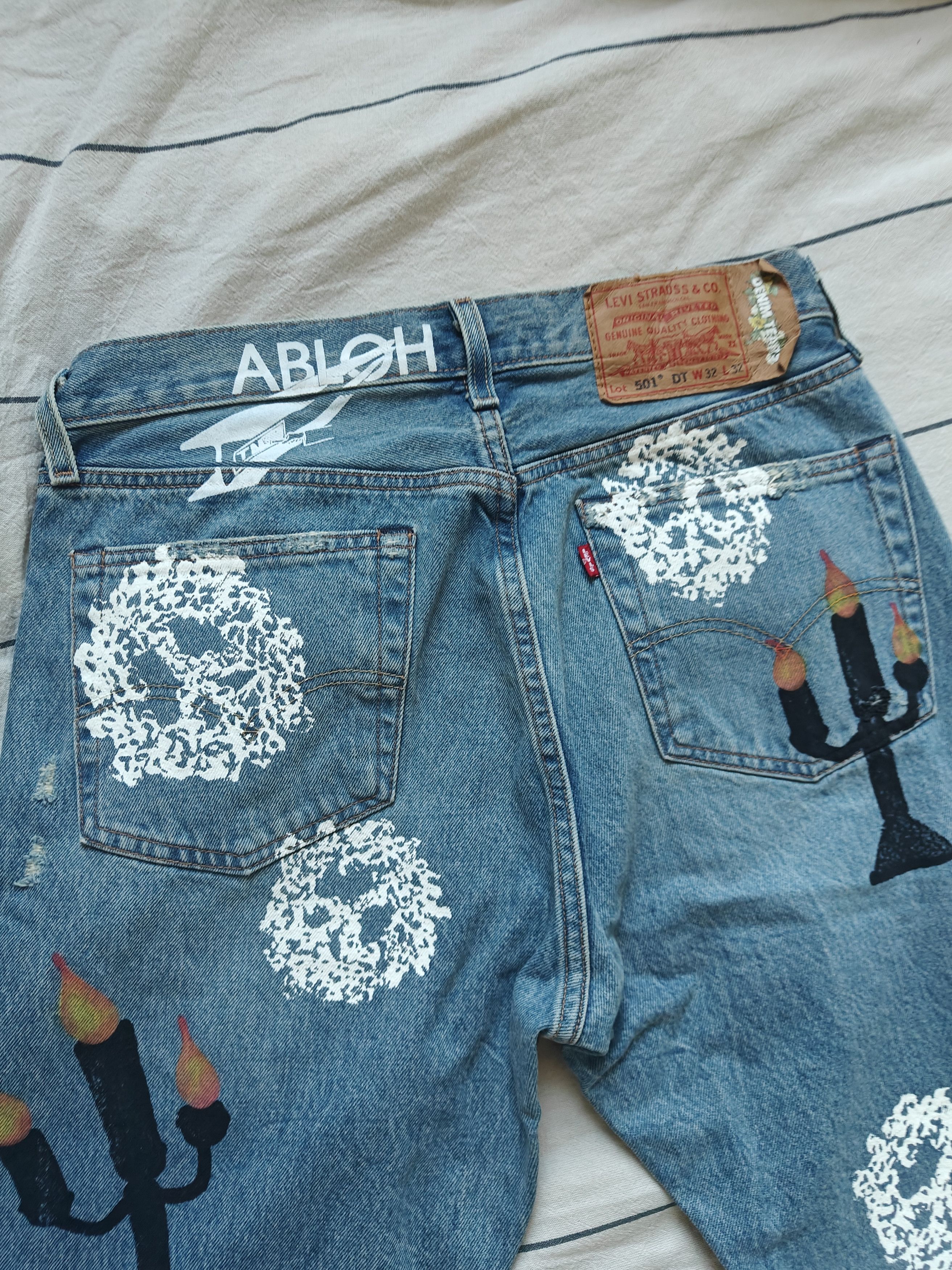DENIM TEARS Denim Tears x Virgil Abloh - Screen Printed Size US 32 / EU 48 - 4 Thumbnail