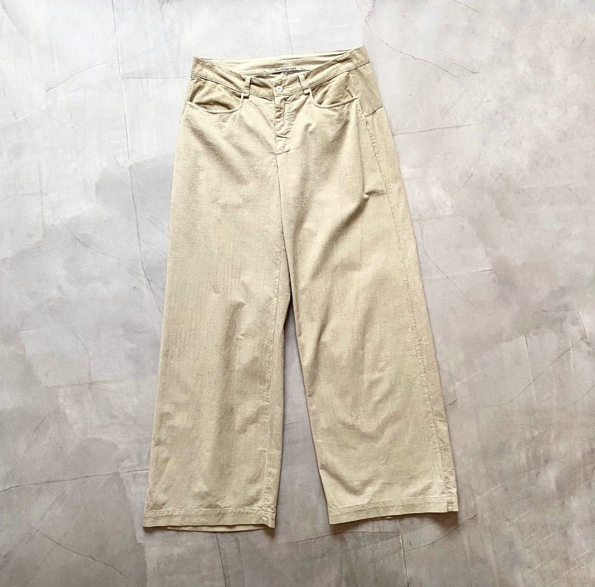 Hysteric Glamour × Undercover Archive Transit Par Such Velvet Linen Cotton Wide Pants Size 30" / US 8 / IT 44 - 1 Thumbnail