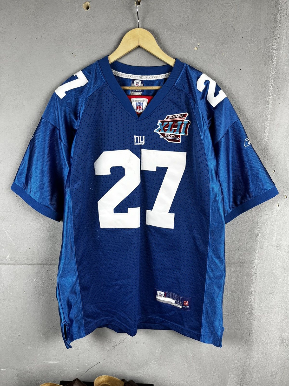 Reebok 2008 New York Giants Jacobs #27 Super Bowl Size US XL / EU 56 / 4 - 6 Thumbnail