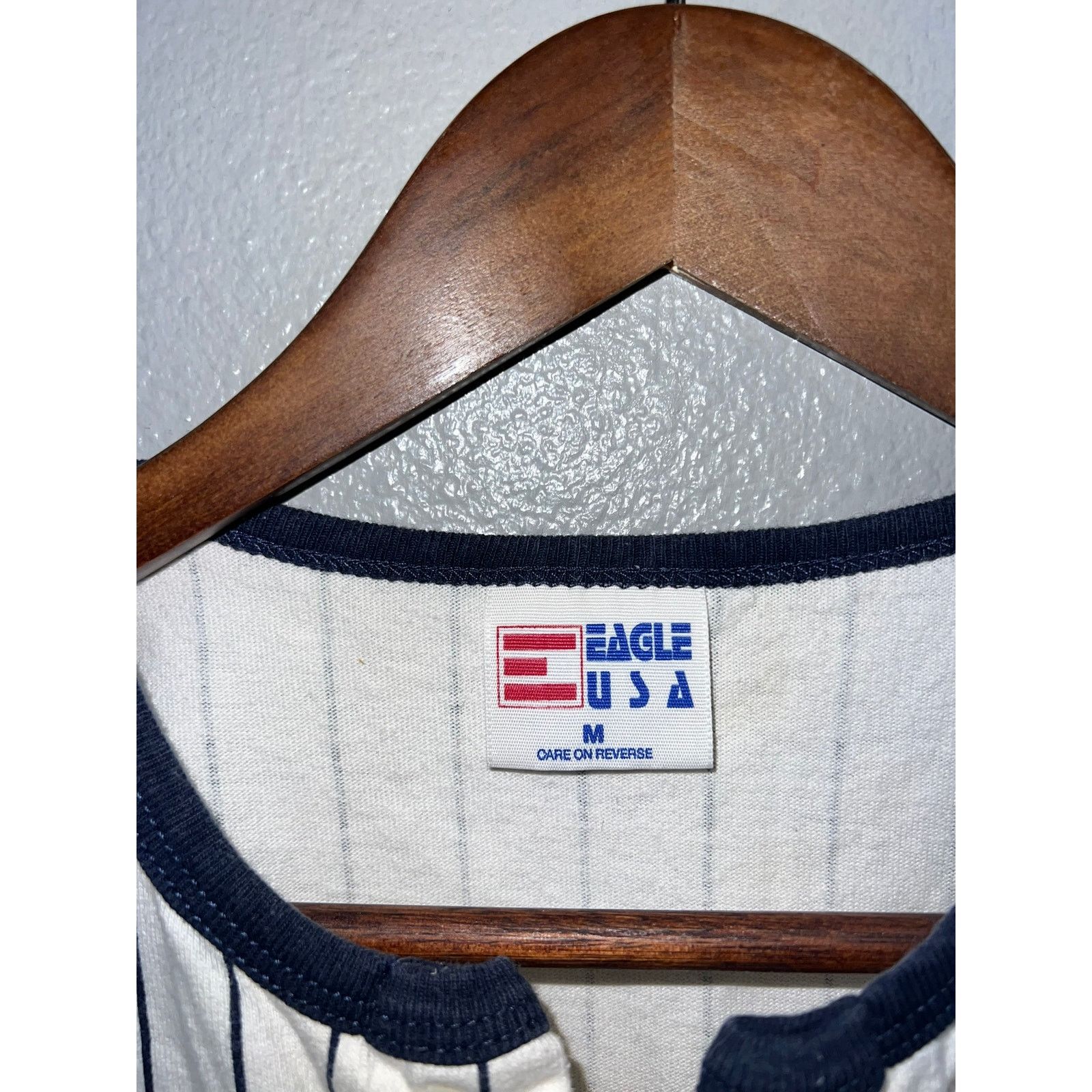 Vintage Vintage VFW Shirt Veterans Of Foreign War Pinstriped 90s M Size US M / EU 48-50 / 2 - 6 Thumbnail