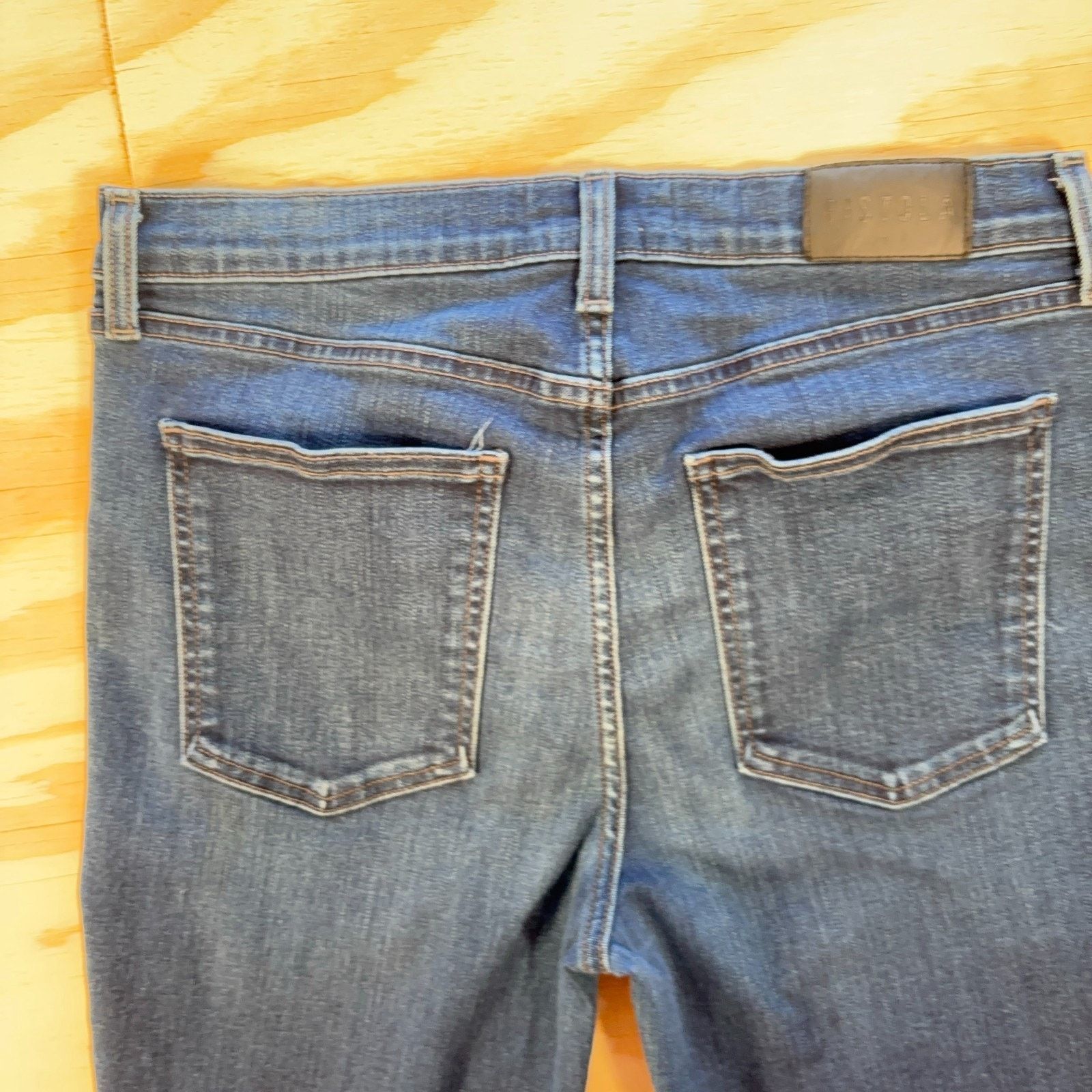Pistola Pistola Jeans Size 30 Straight Leg Crop Womens Raw Hem Size 30" / US 8 / IT 44 - 8 Thumbnail