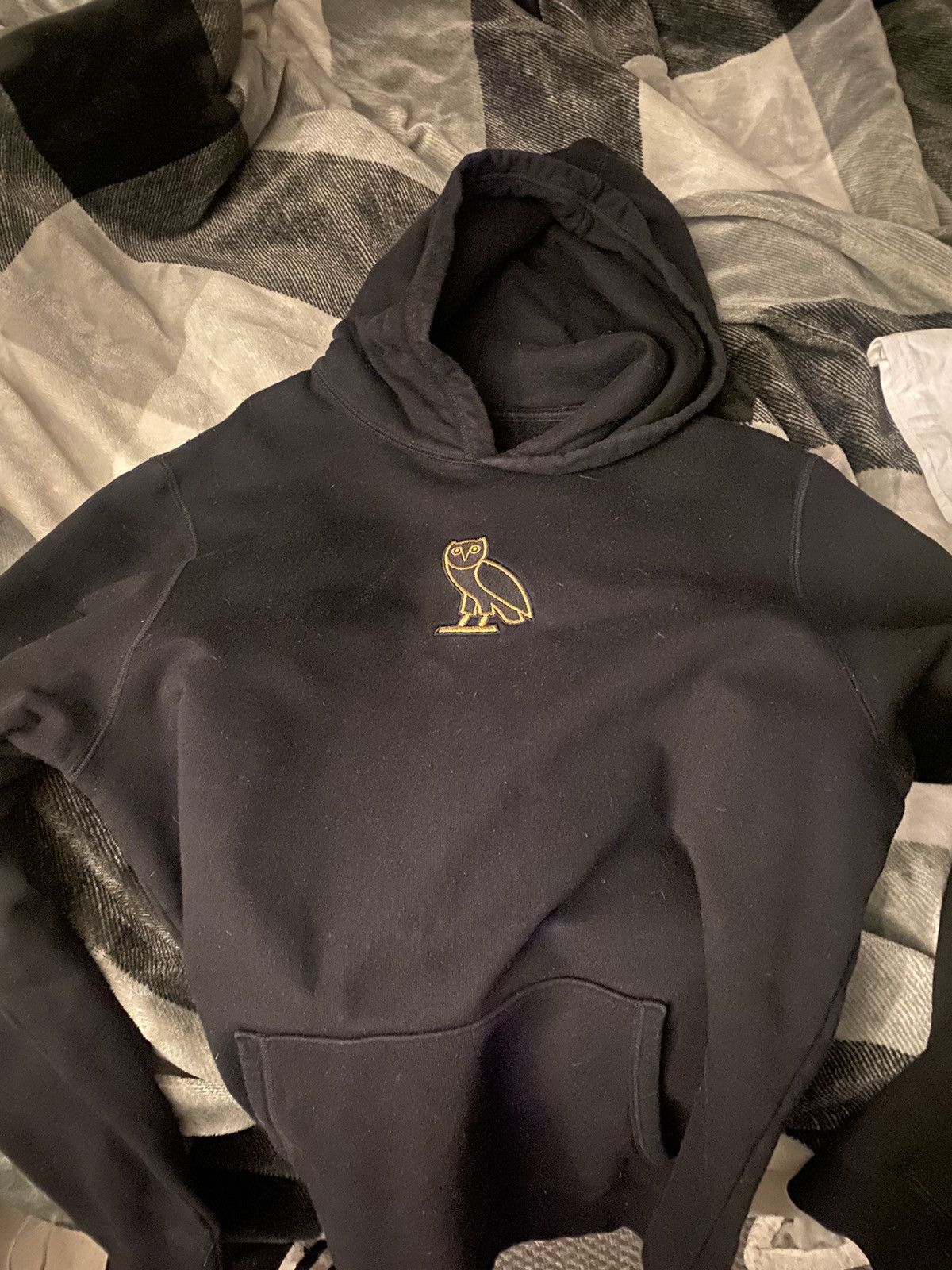 image of Octobers Very Own Ovo Sweater in Black, Men's (Size Large)