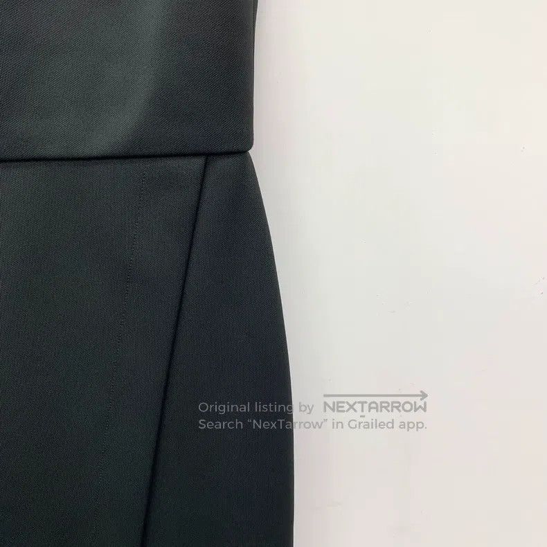 Fendi Fendi Black Slit Hem Silk Round Neck Sleeveless Dress Size XS / US 0-2 / IT 36-38 - 4 Thumbnail