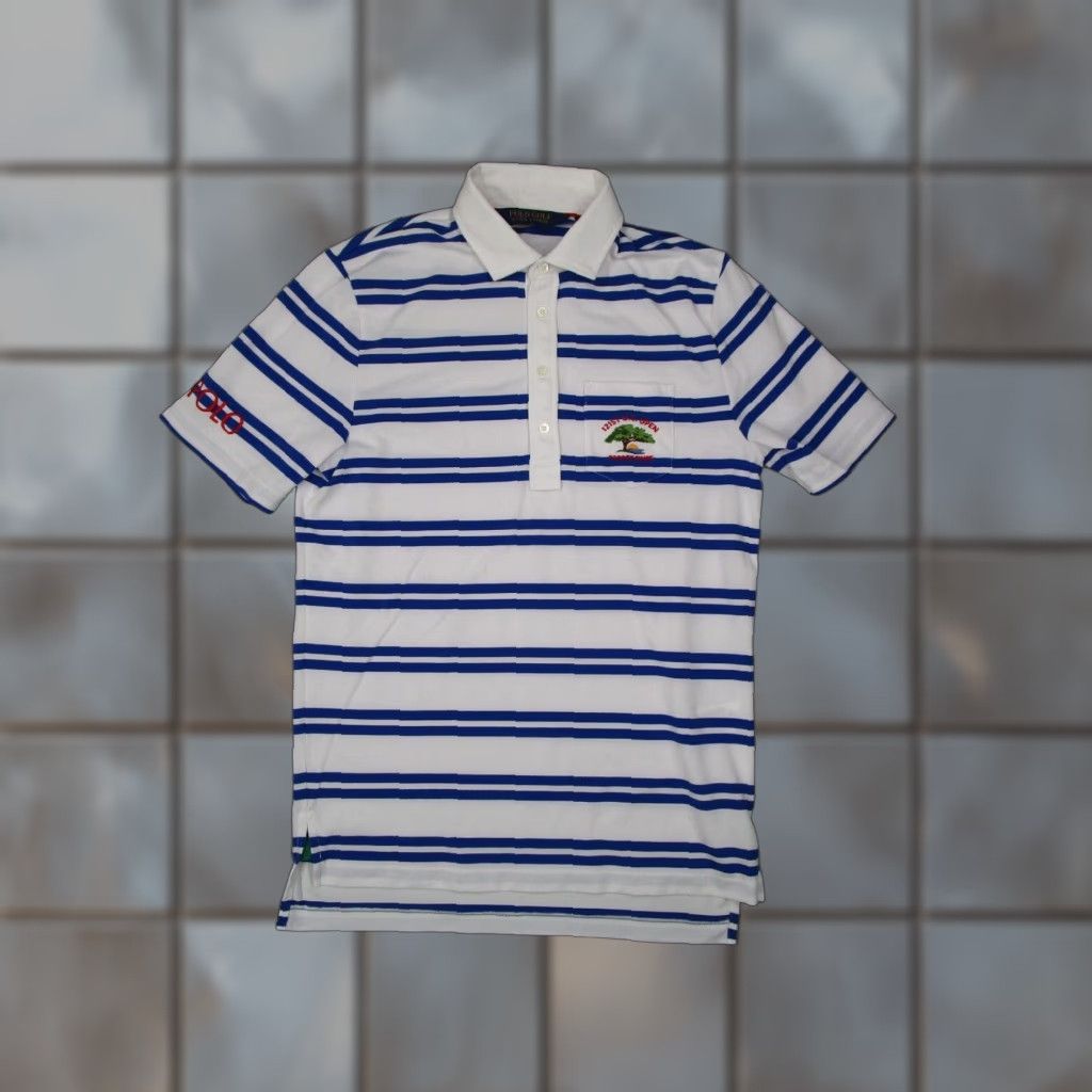 Ralph Lauren Ralph Lauren Polo Golf Shirt Mens Small Blue Striped US Open Torrey Pines Size US M / EU 48-50 / 2 - 1 Thumbnail