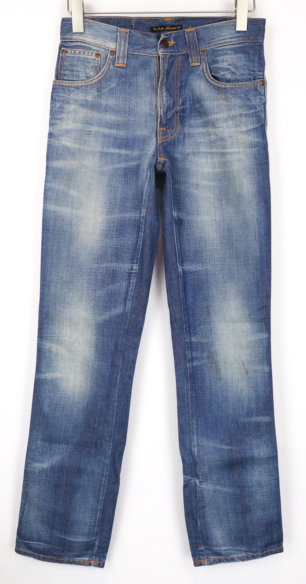 Nudie Jeans SLIM JIM ORG. BROKEN DREAM W29/L32 Blue Slim Jeans 77453 Size US 29 - 1 Thumbnail